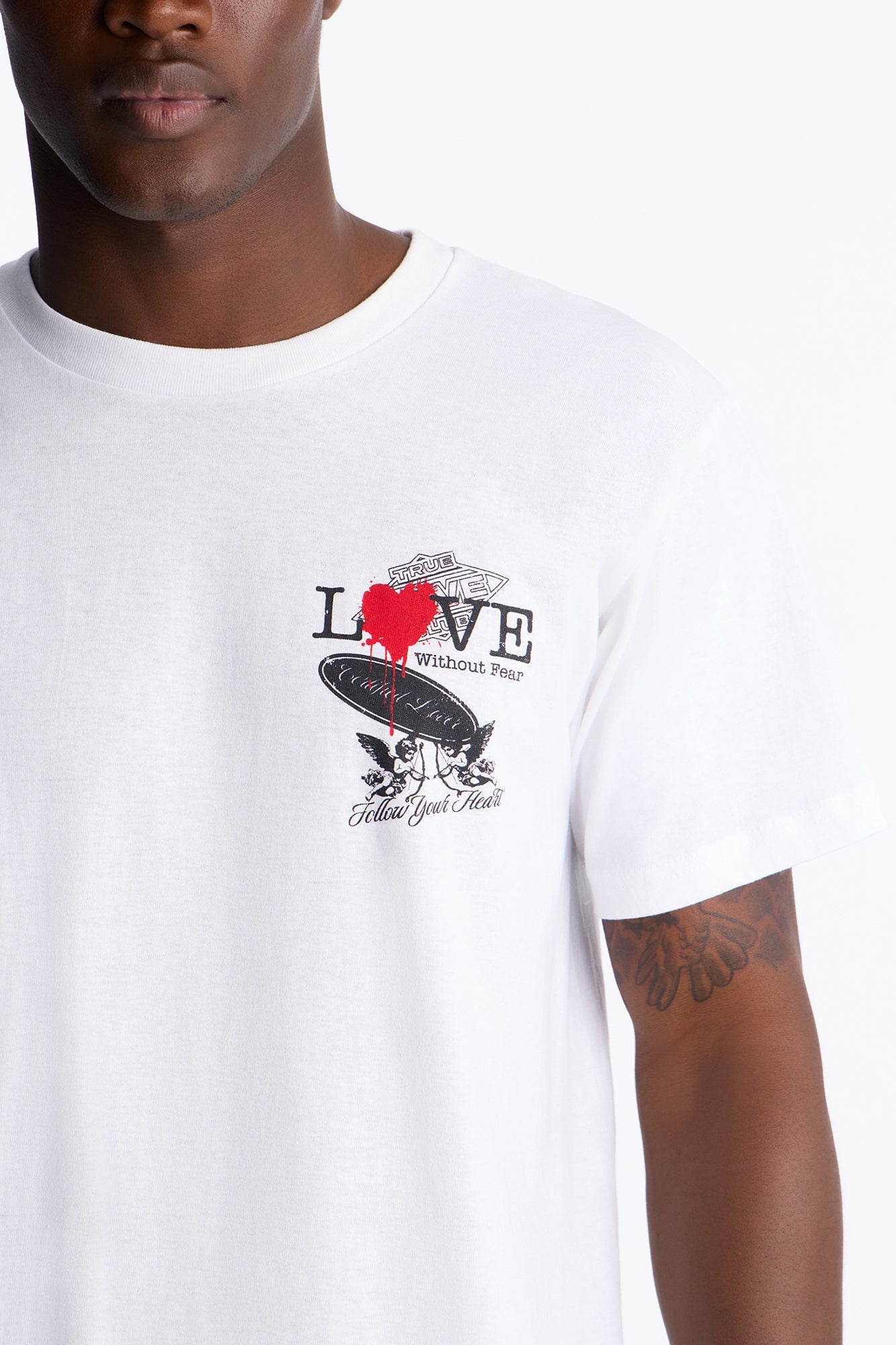 Love Without Fear Oversized Short Sleeve Tee - White image 8