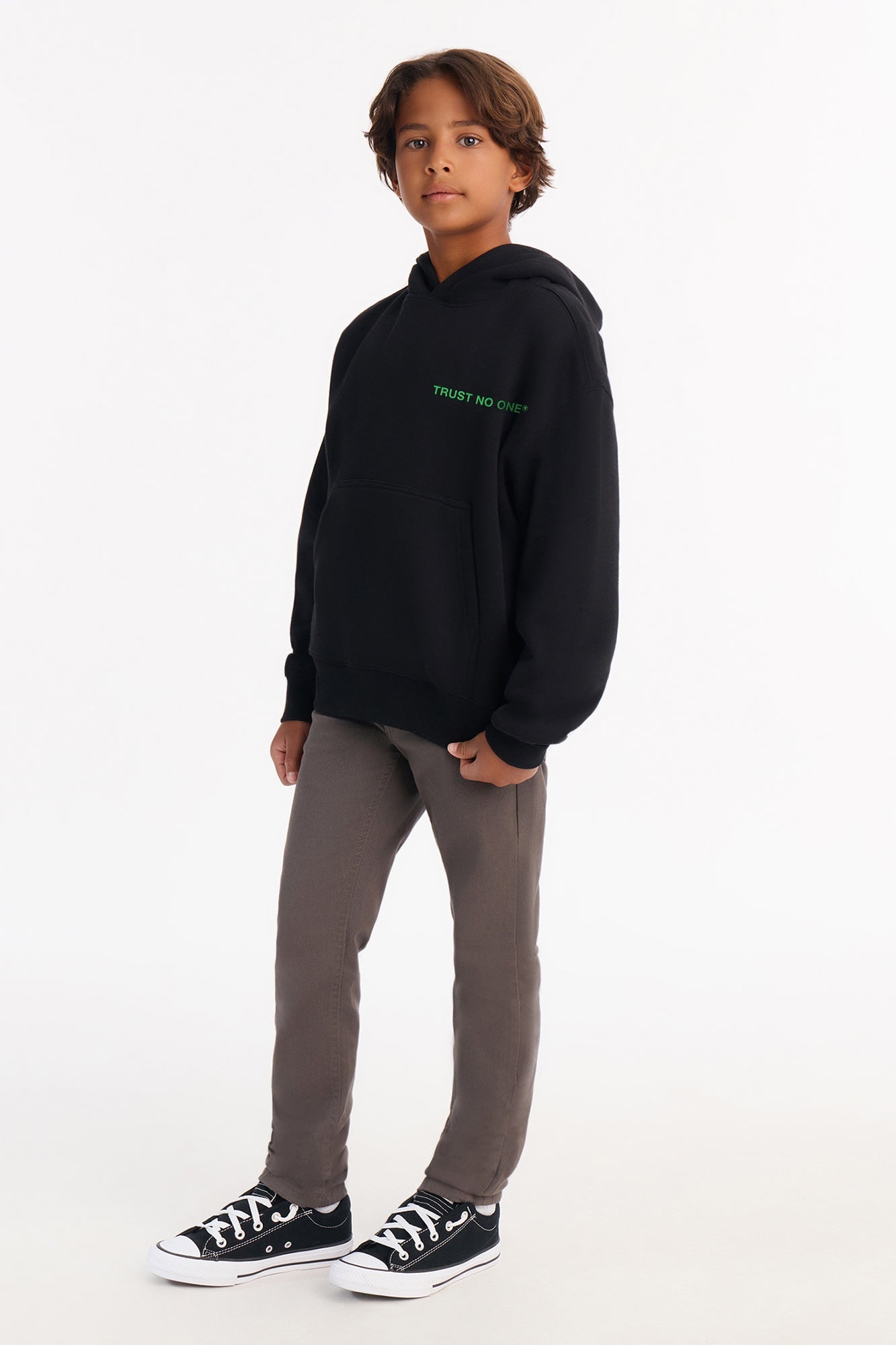Mini Beware Of Snakes Hoodie - Black image 3