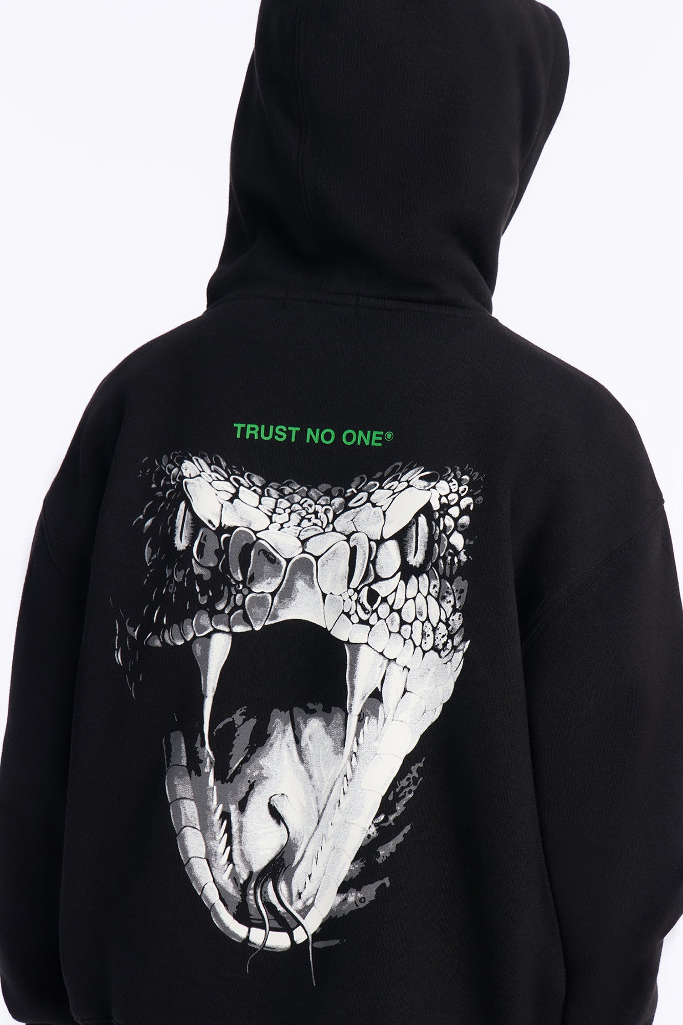 Mini Beware Of Snakes Hoodie - Black image 4