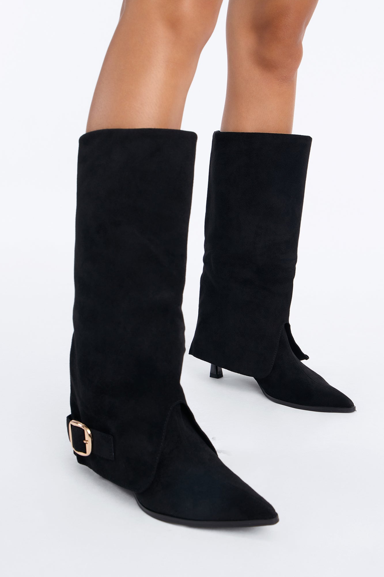 Stables Buckle Overlay Boots - Black image 1