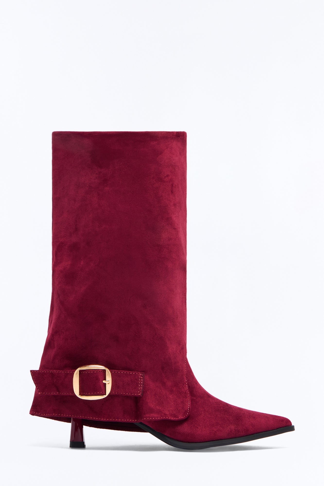 Stables Buckle Overlay Boots - Wine image 1