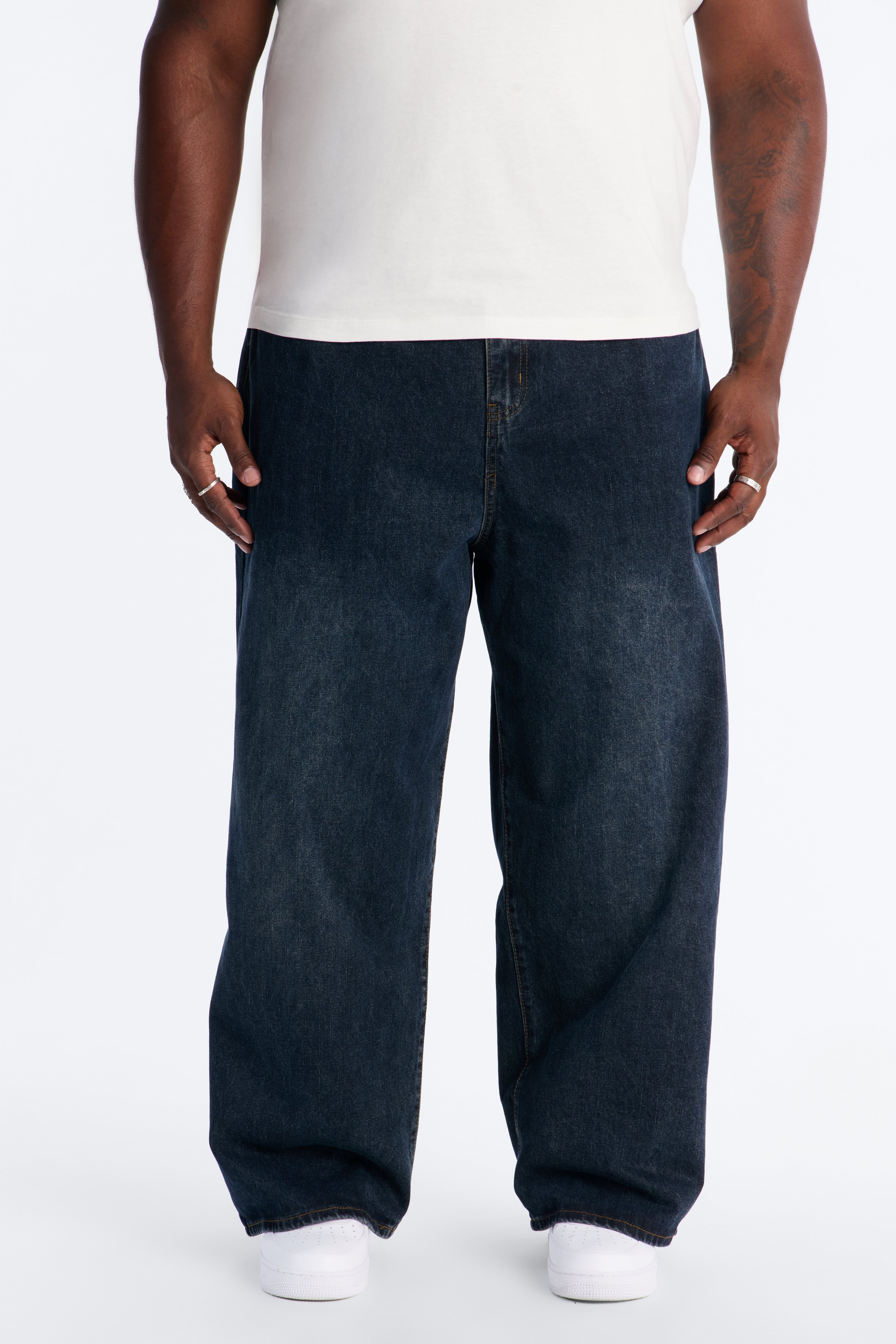 Shadow Flag Baggy Jean - Dark Wash image 2