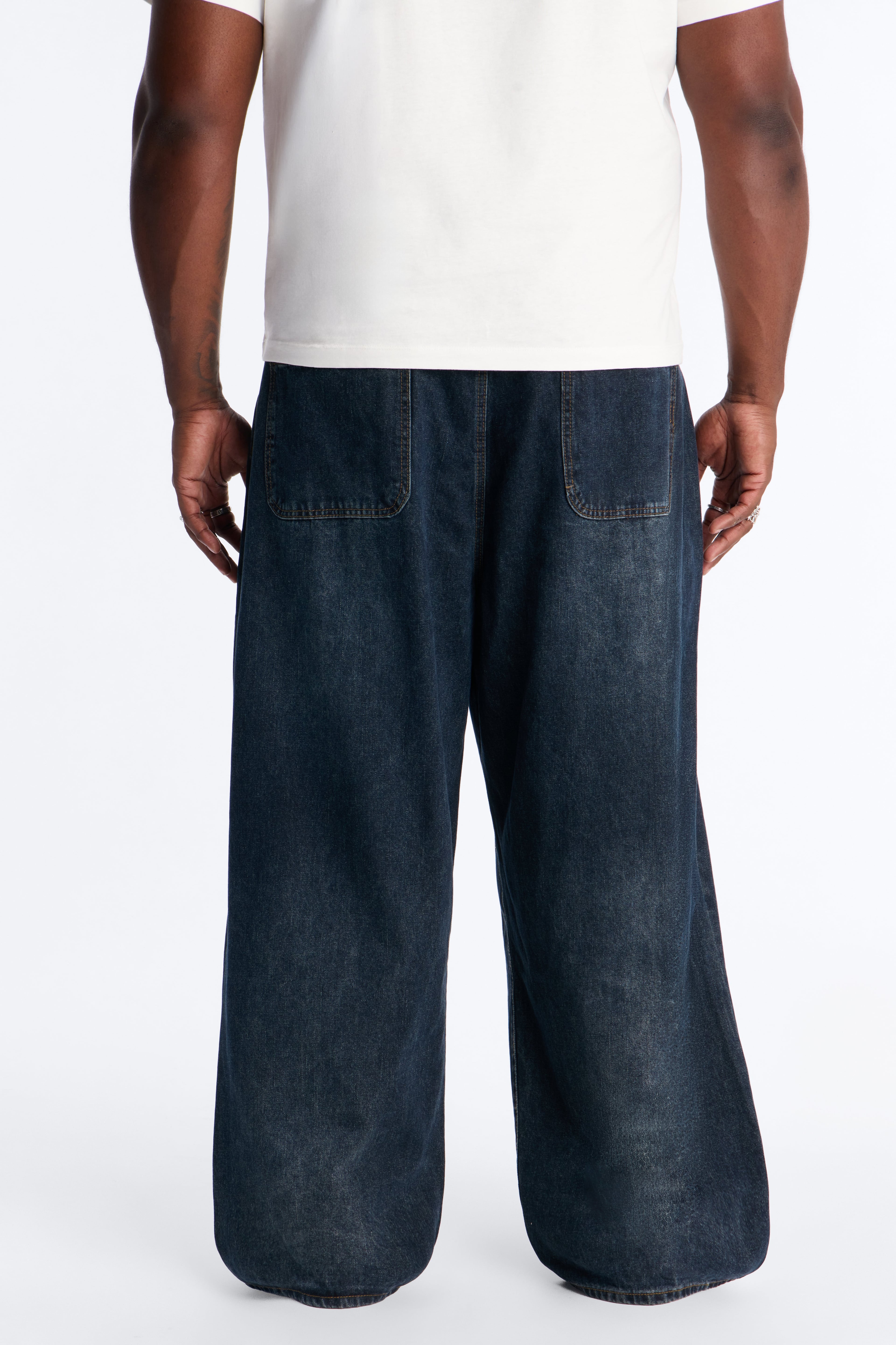 Shadow Flag Baggy Jean - Dark Wash image 3