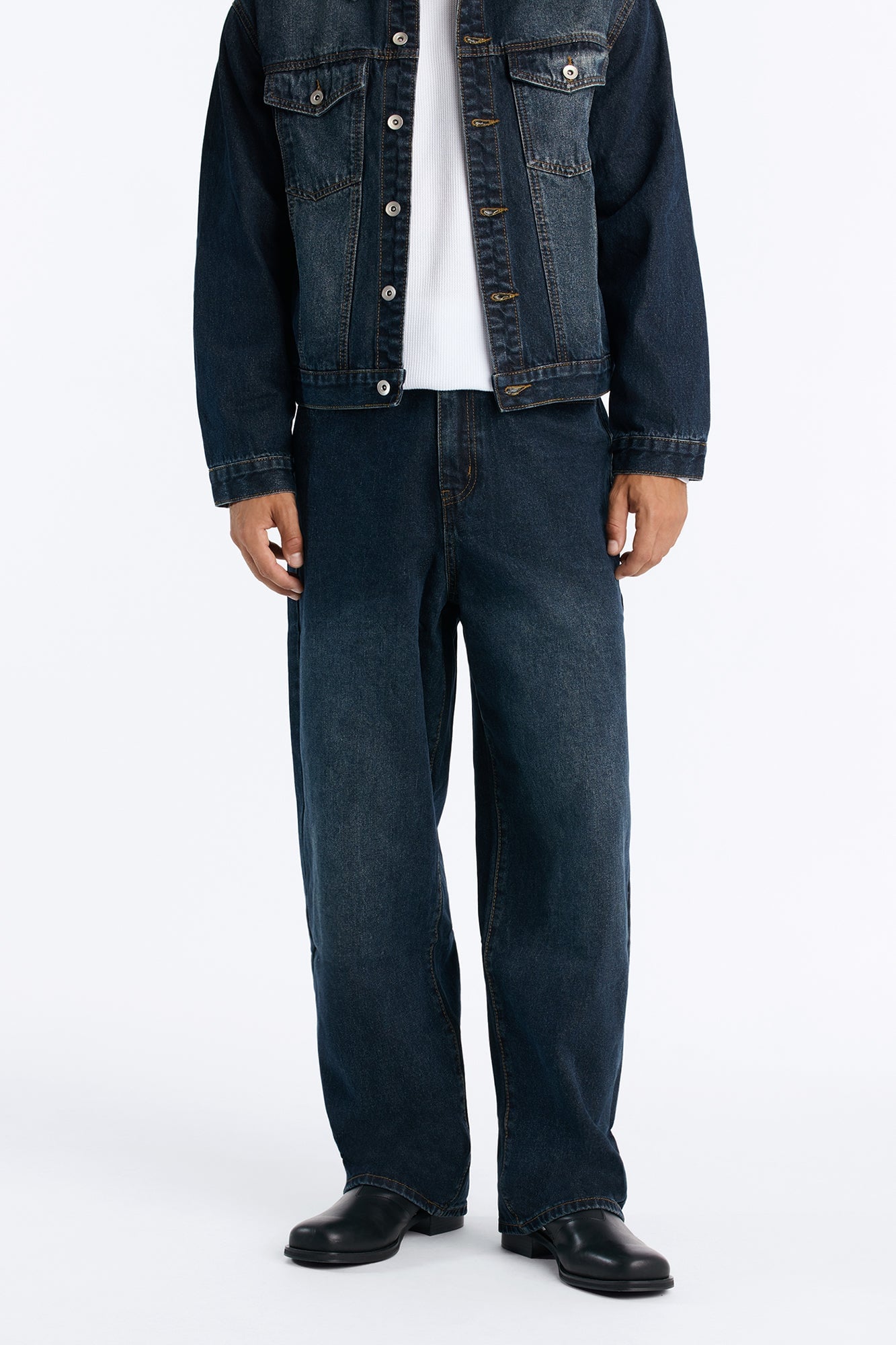 Shadow Flag Baggy Jean - Dark Wash image 10
