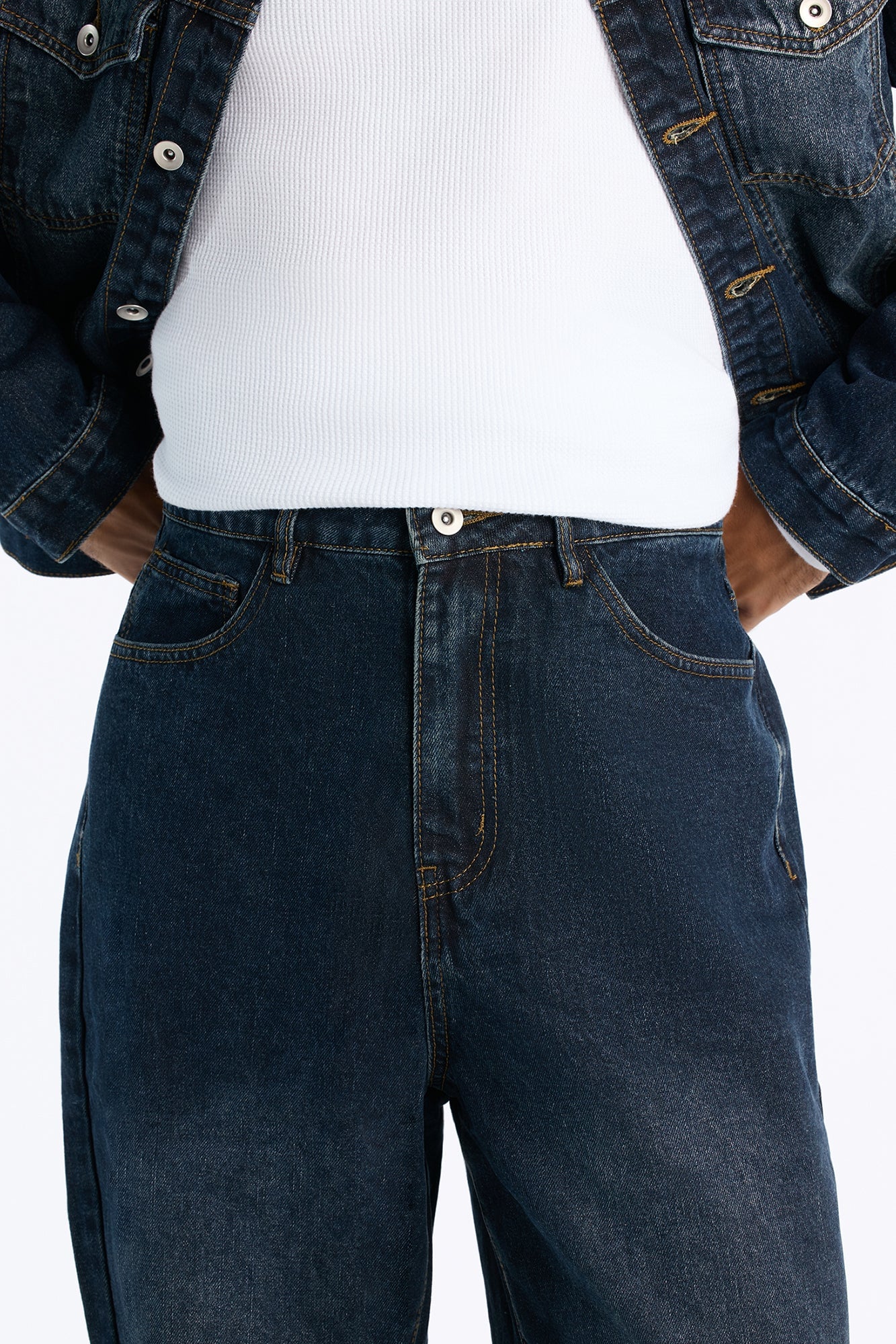 Shadow Flag Baggy Jean - Dark Wash image 11