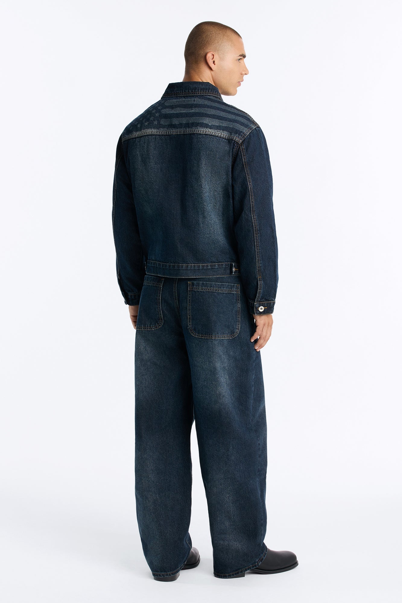Shadow Flag Baggy Jean - Dark Wash image 12