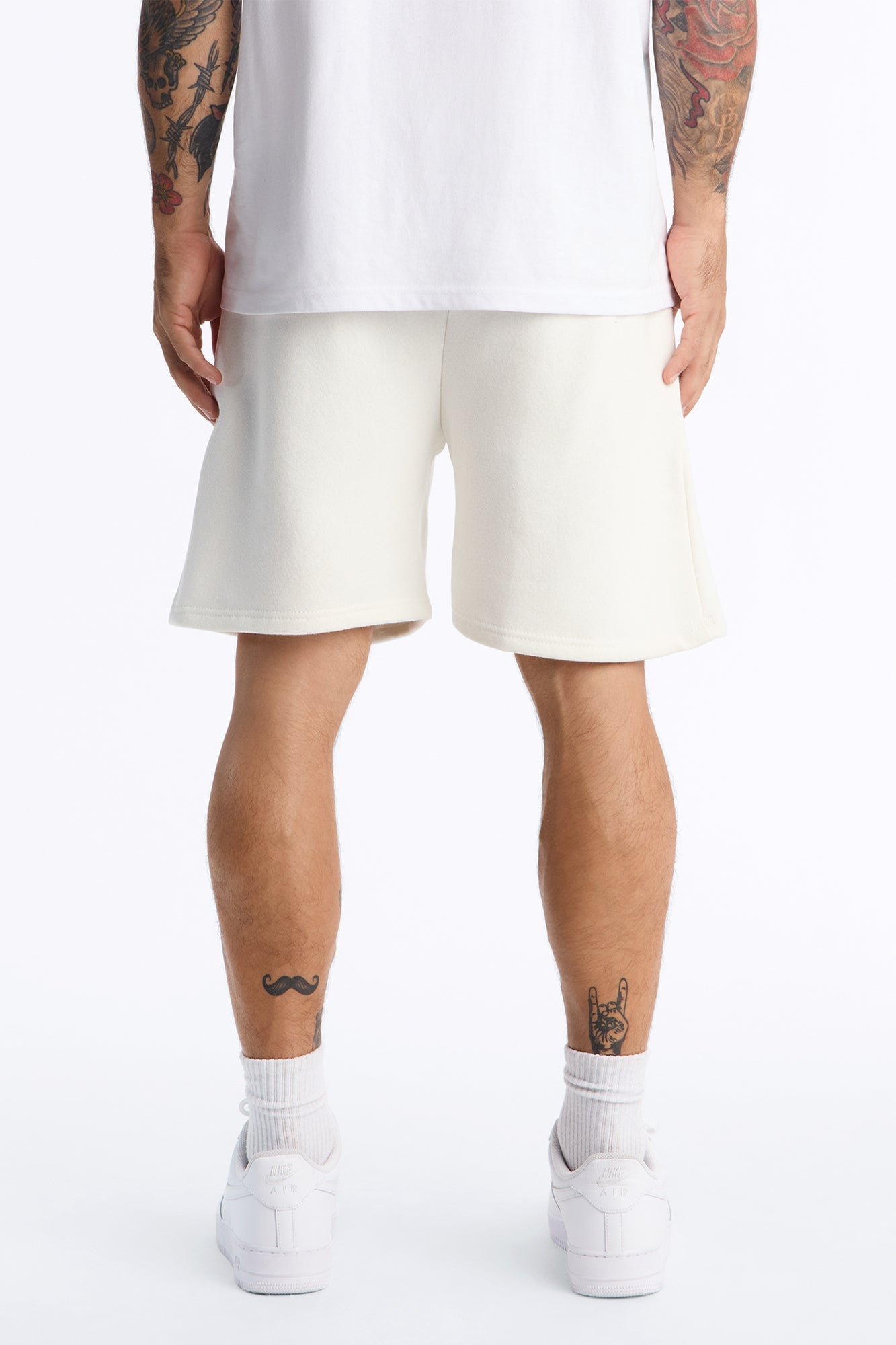 Old Money Royalty Relaxed Sweat Short - Cream/combo image 8