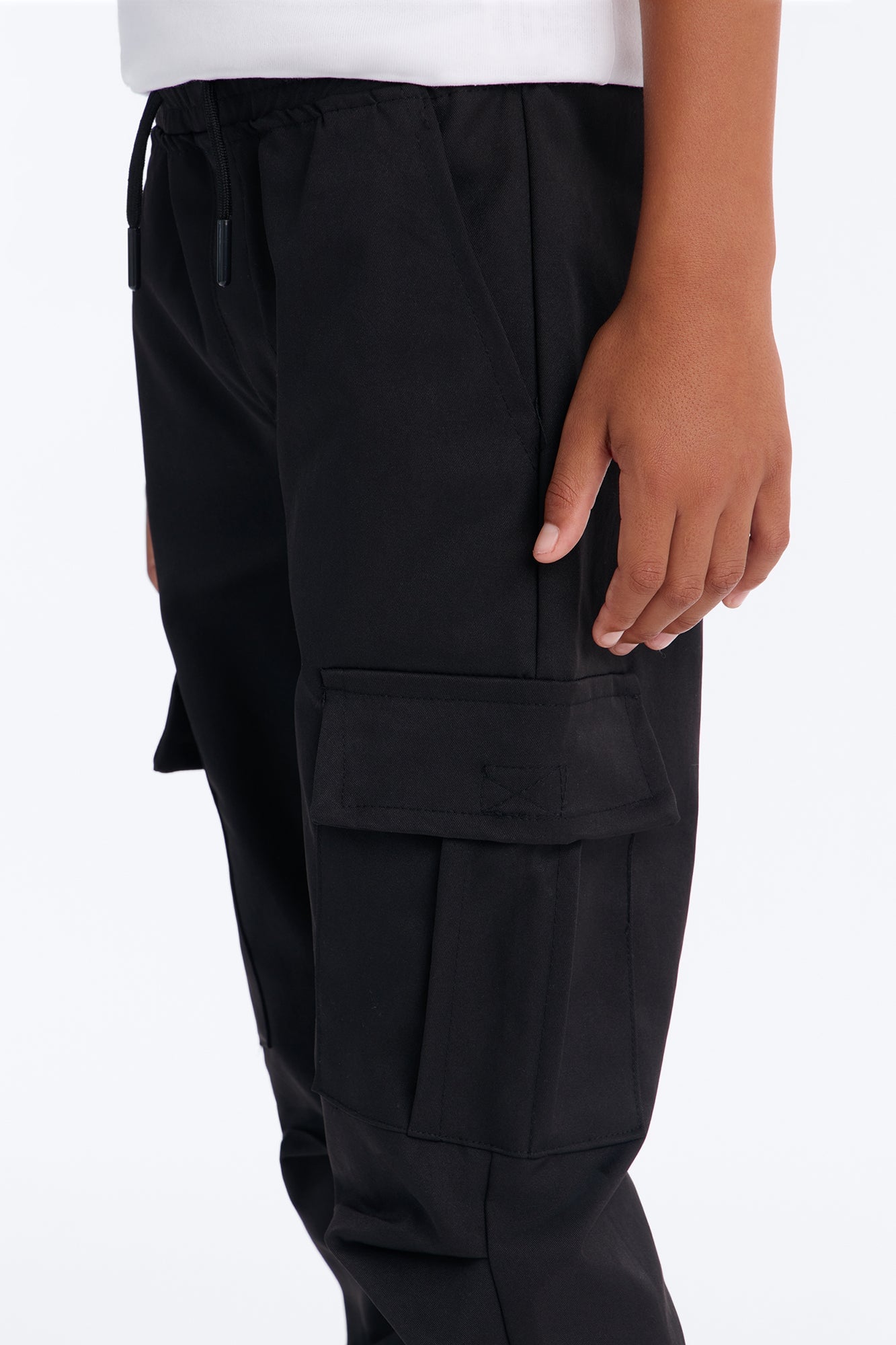 Mini No Limit Cargo Pants - Black image 4
