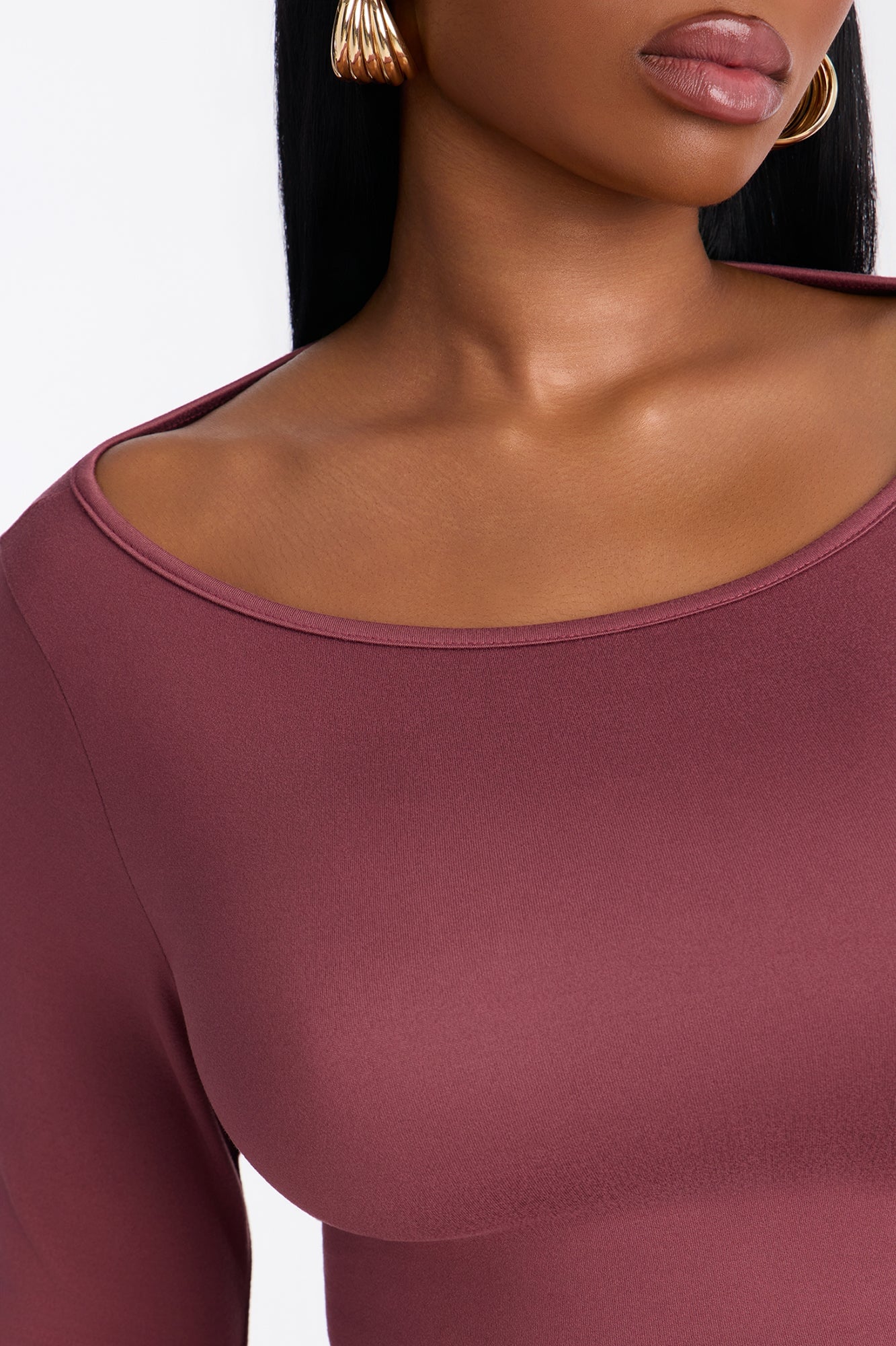 Leanne 3/4 Sleeve Pant Set - Marsala image 4