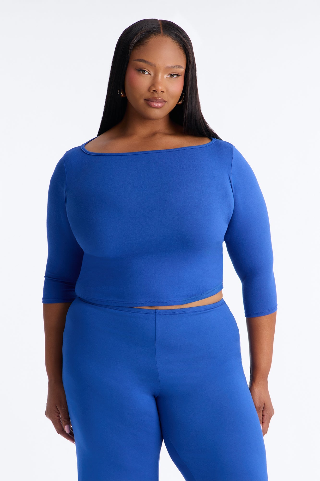Leanne 3/4 Sleeve Pant Set - Royal image 2