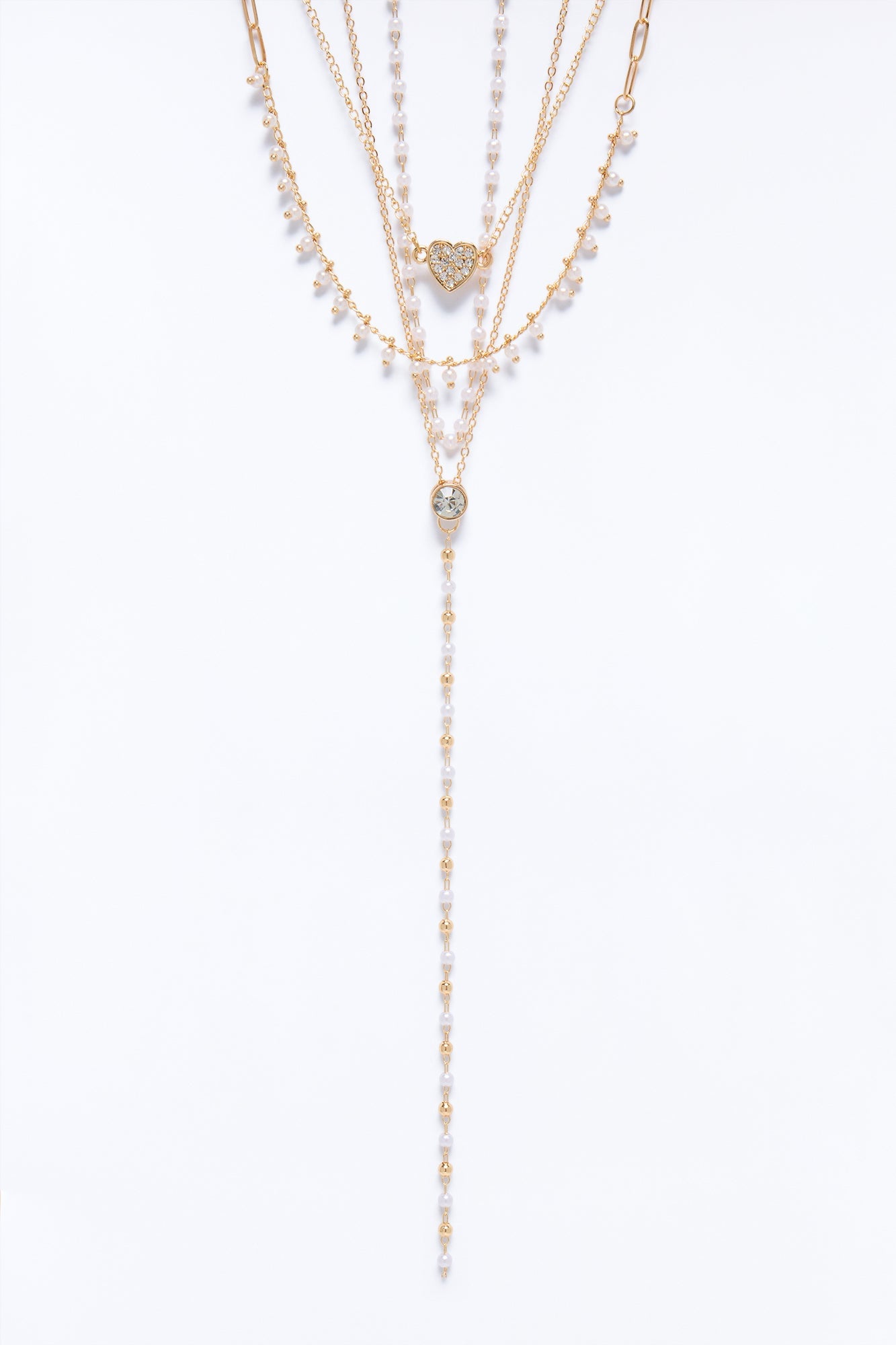 Need A Little Love Layered Necklace - Gold image 3