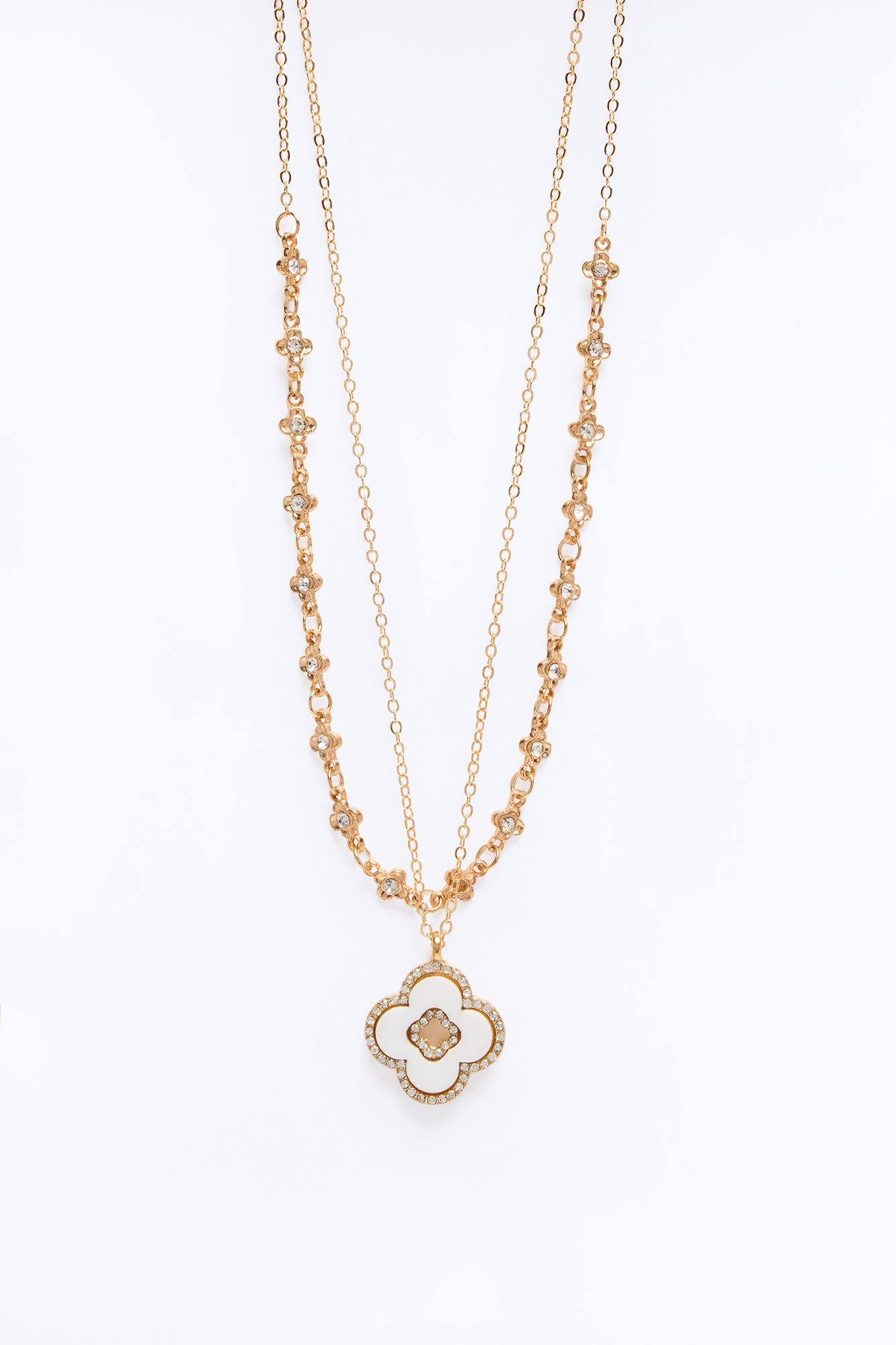Tami Twinkle Necklace - White/Gold image 3