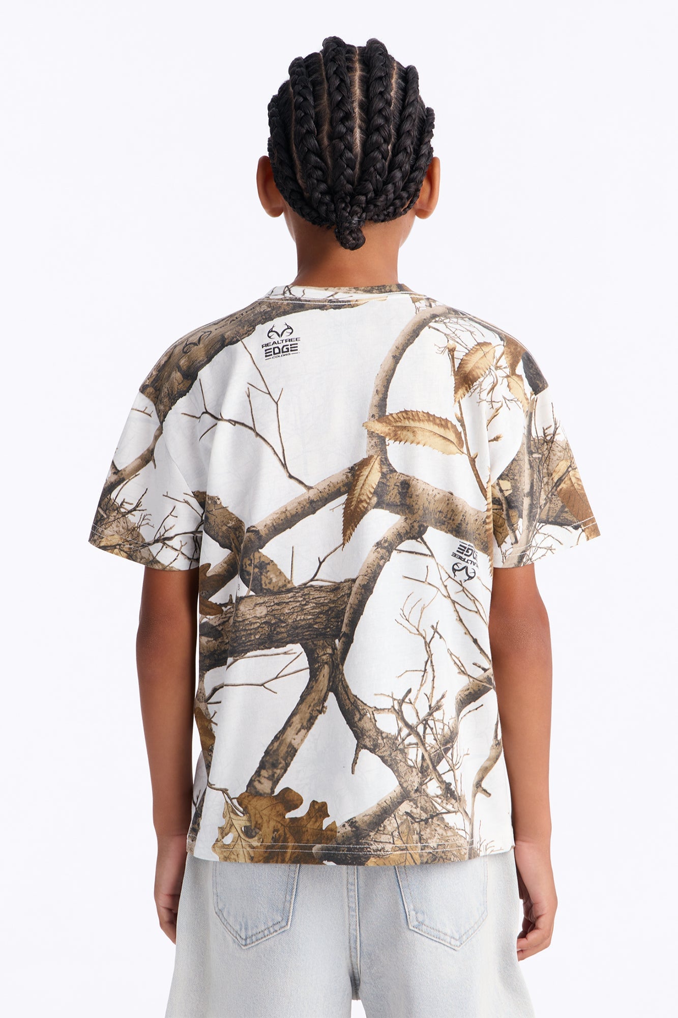 Mini Real Tree Barbed Wire Heart Short Sleeve Tee II - Camouflage image 3