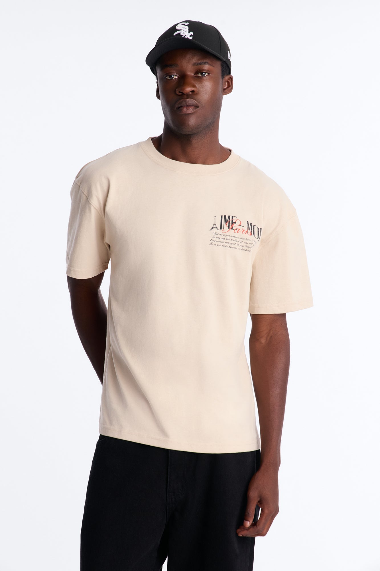 Aime Forever Oversized Short Sleeve Tee - Sand image 6