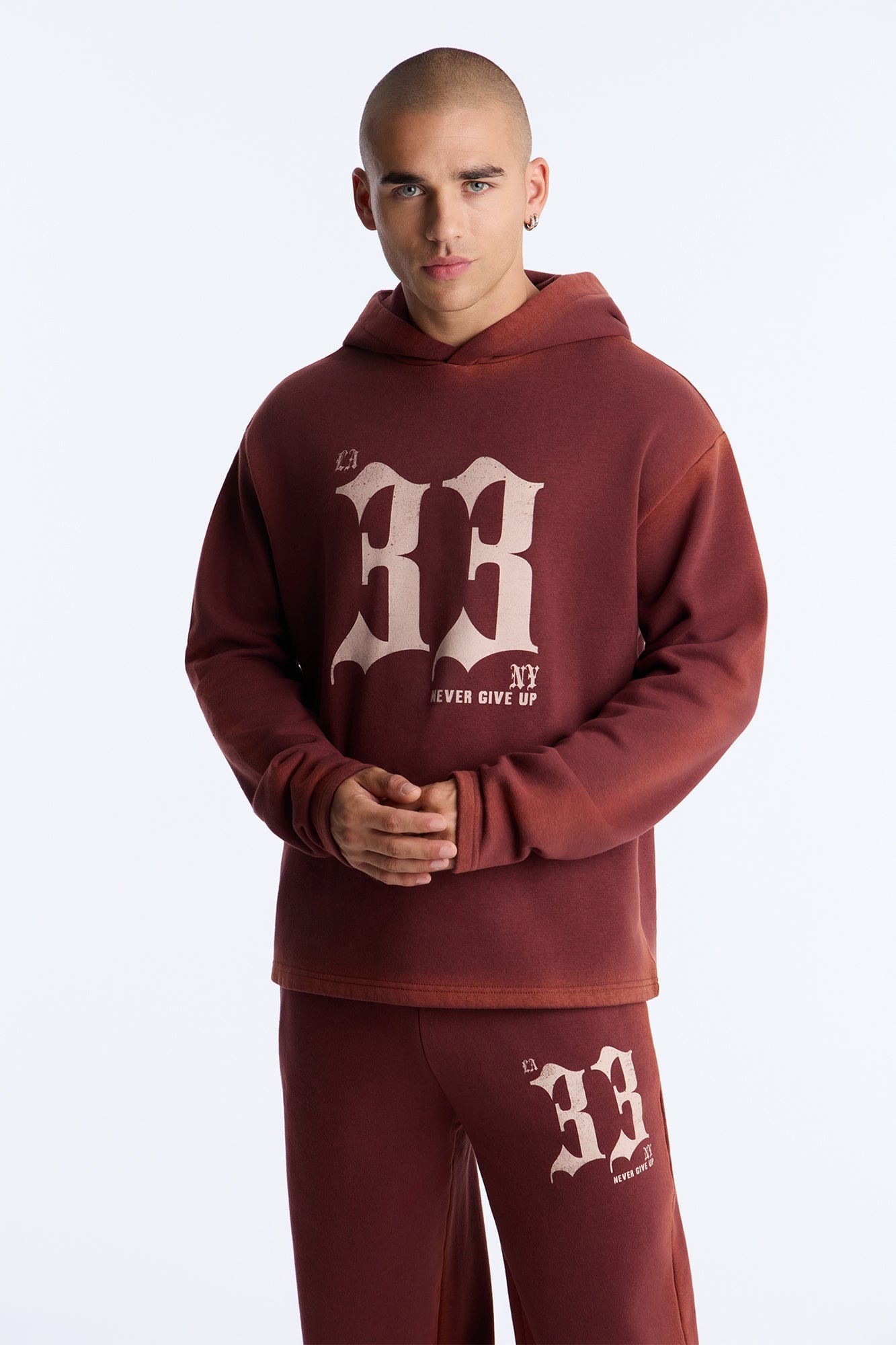Substance 33 Hoodie - Burgundy/combo image 5