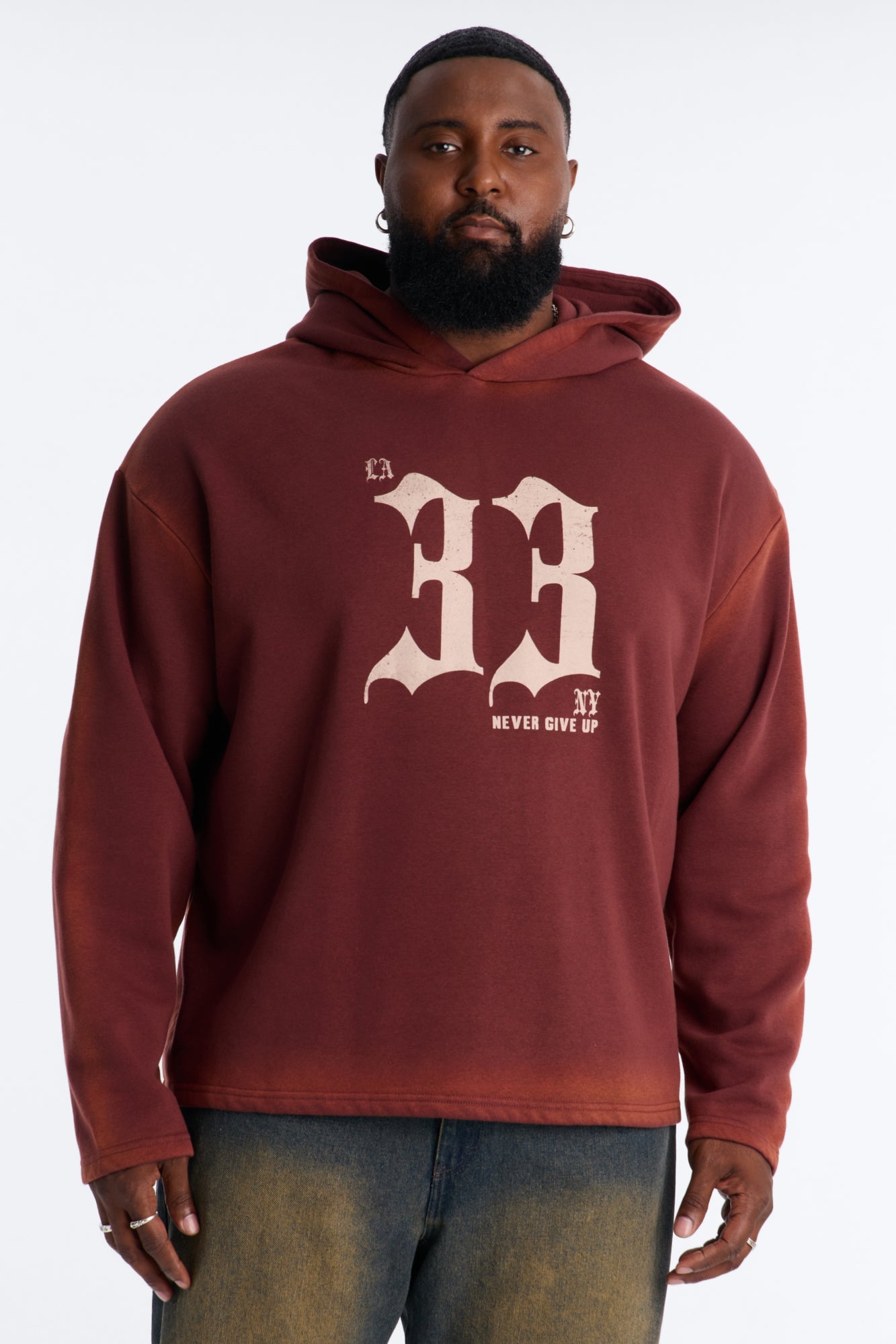 Substance 33 Hoodie - Burgundy/combo image 1