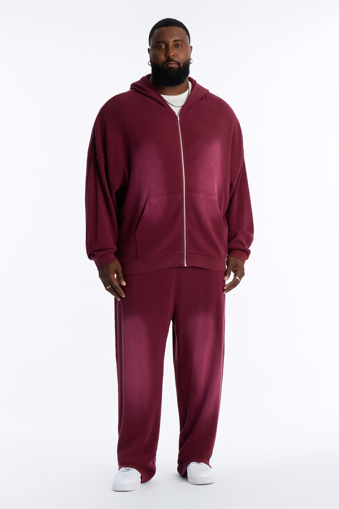 Modern Wash Sweatpants - Burgundy image 1