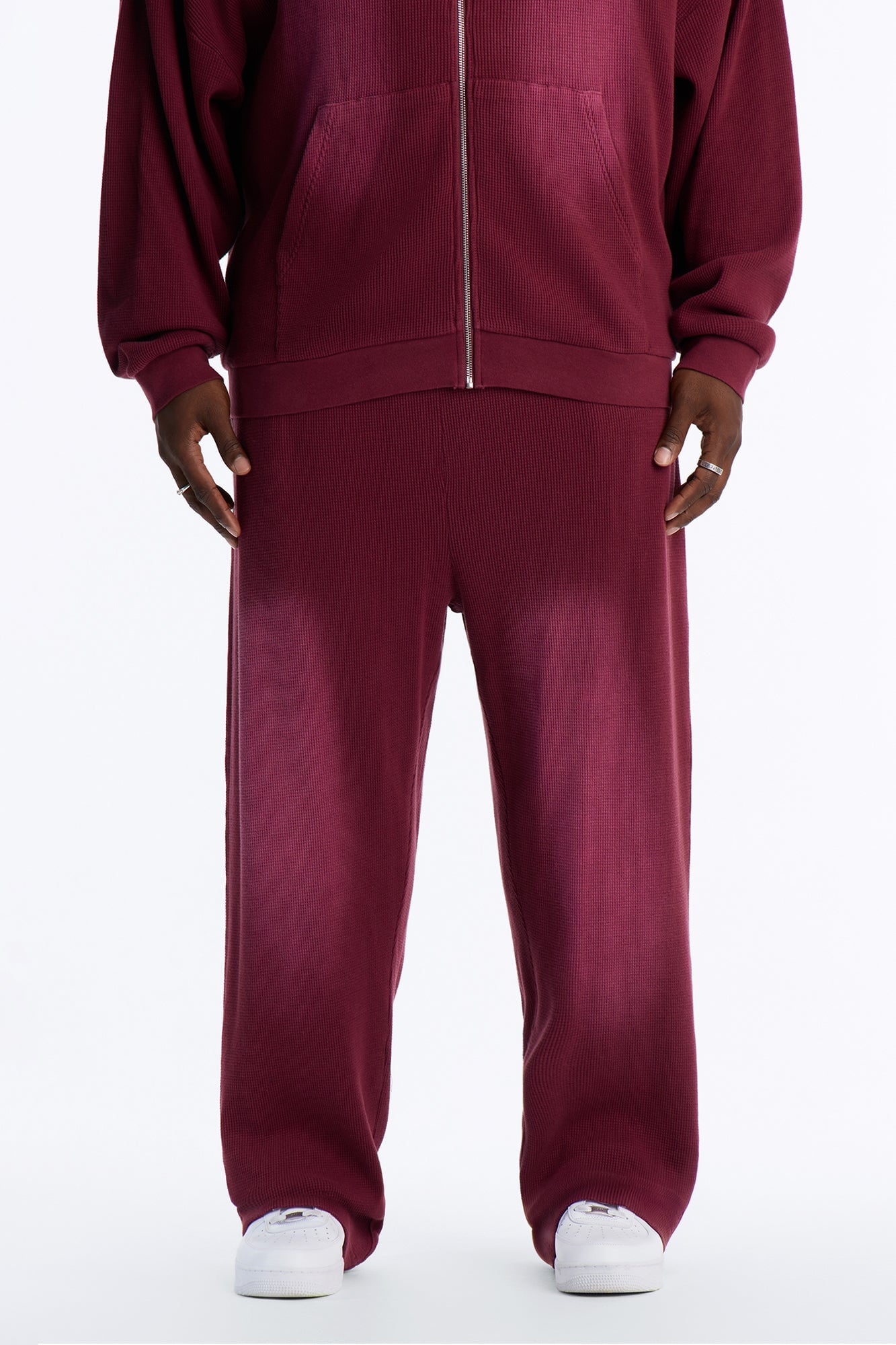 Modern Wash Sweatpants - Burgundy image 2