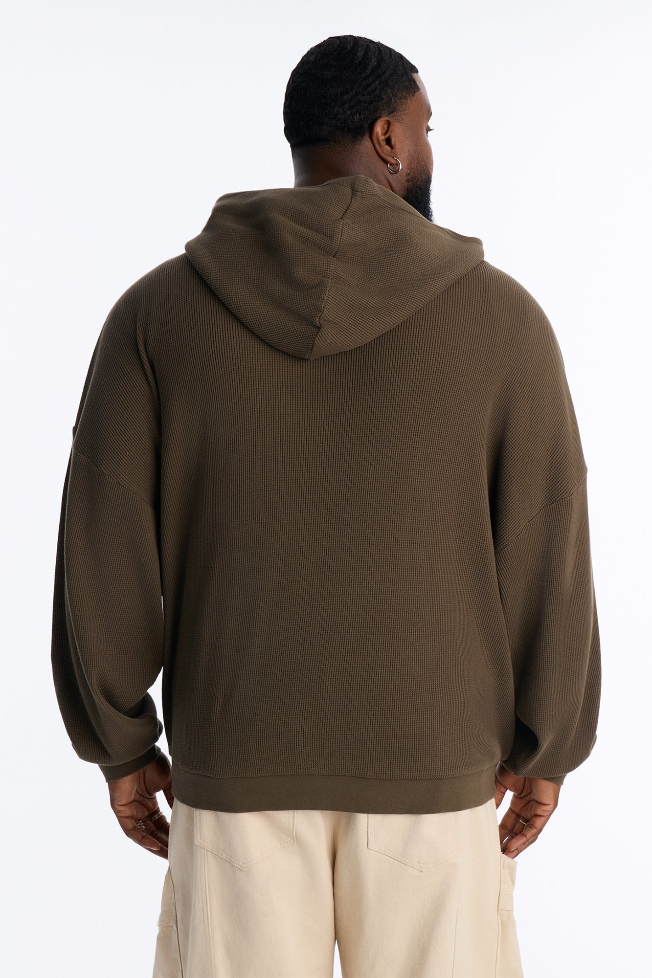 Modern Wash Zip Up Hoodie - Olive image 4