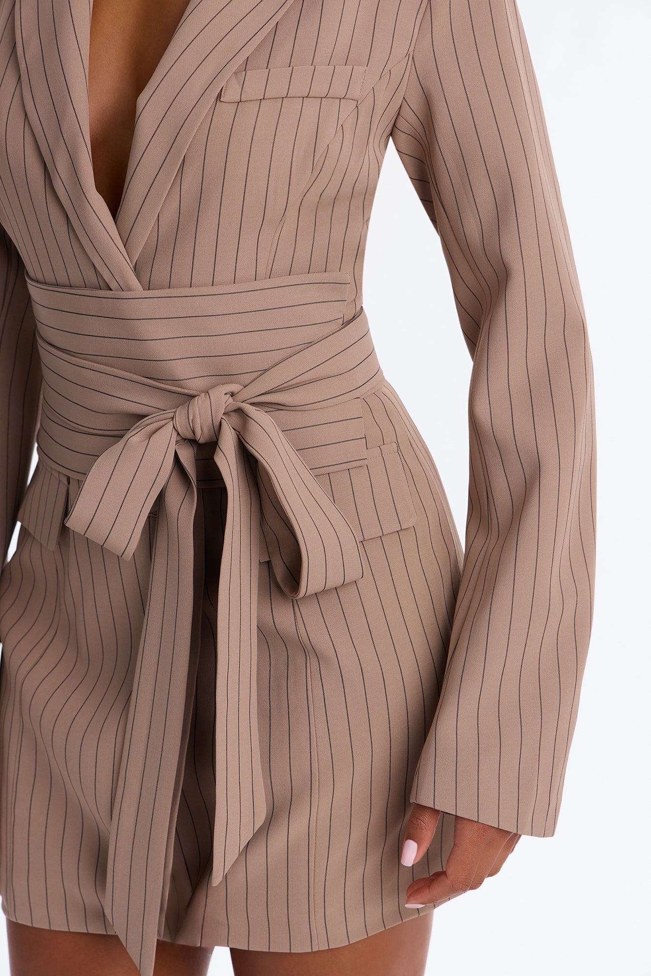 Pretty Important Blazer Mini Dress - Mocha image 8