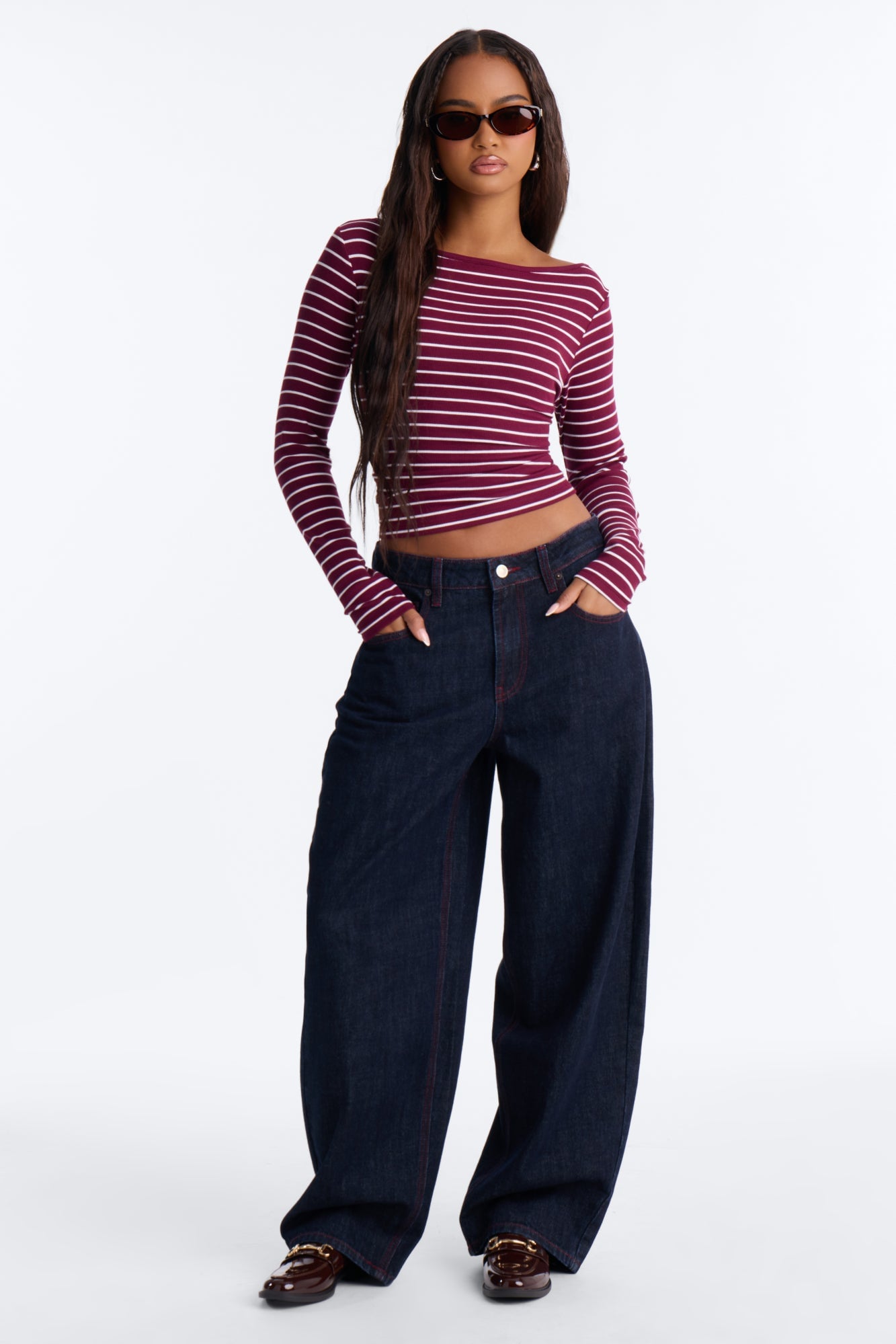 Brighton Classic Rigid Loose Fit Jeans - Dark Denim image 2