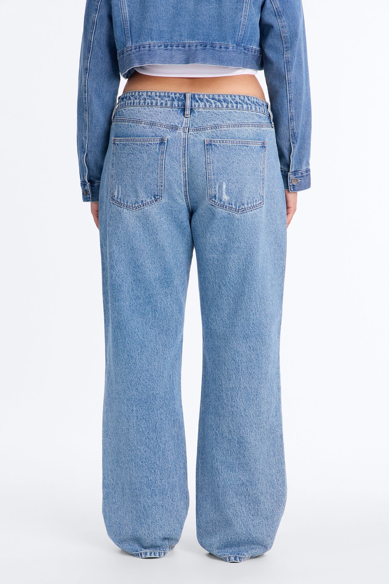 Malibu High Rise Ripped Straight Leg Jeans - Medium Wash image 4