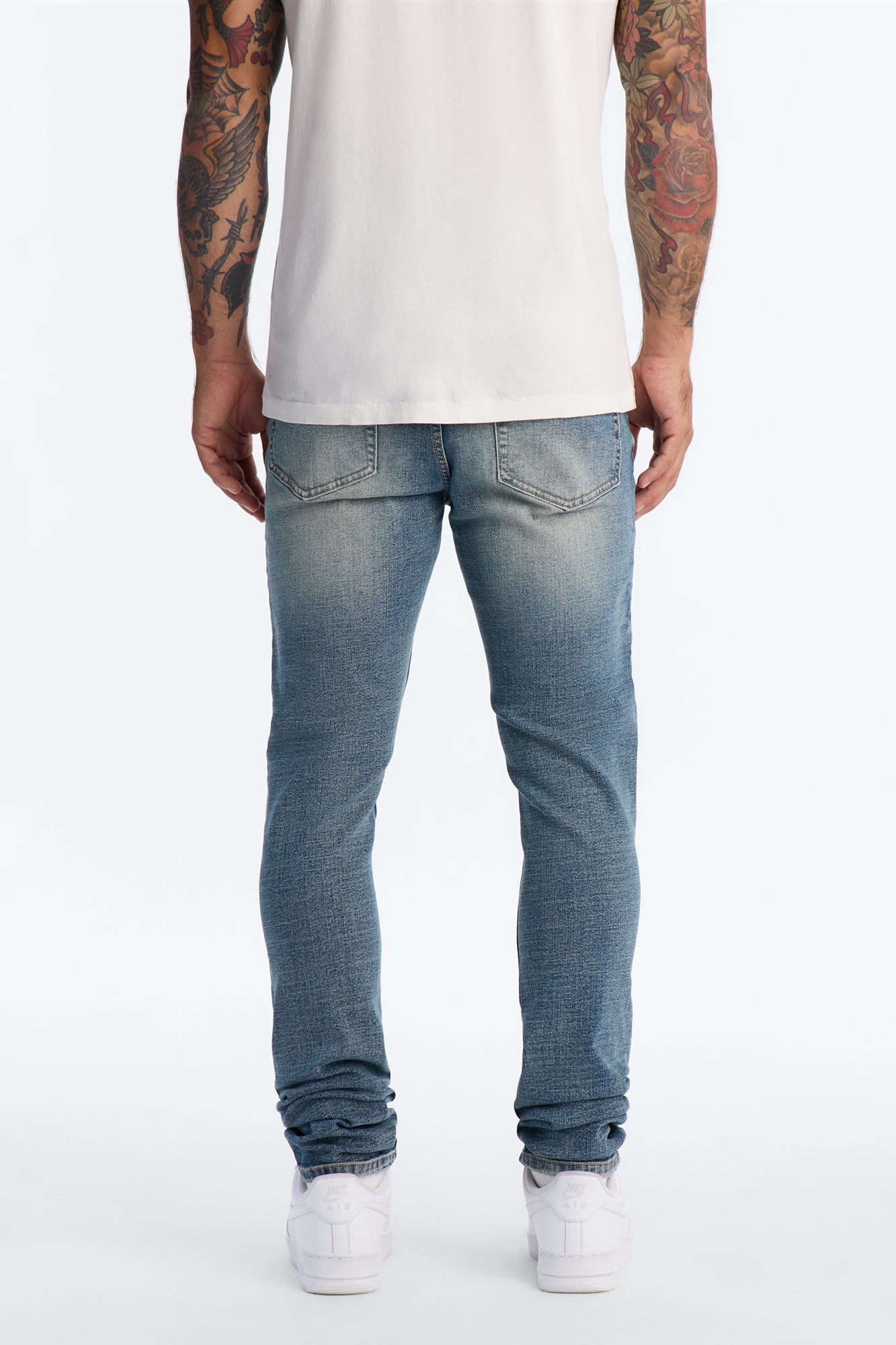 Stacked Skinny Matador Jean - VintageBlueWash image 8
