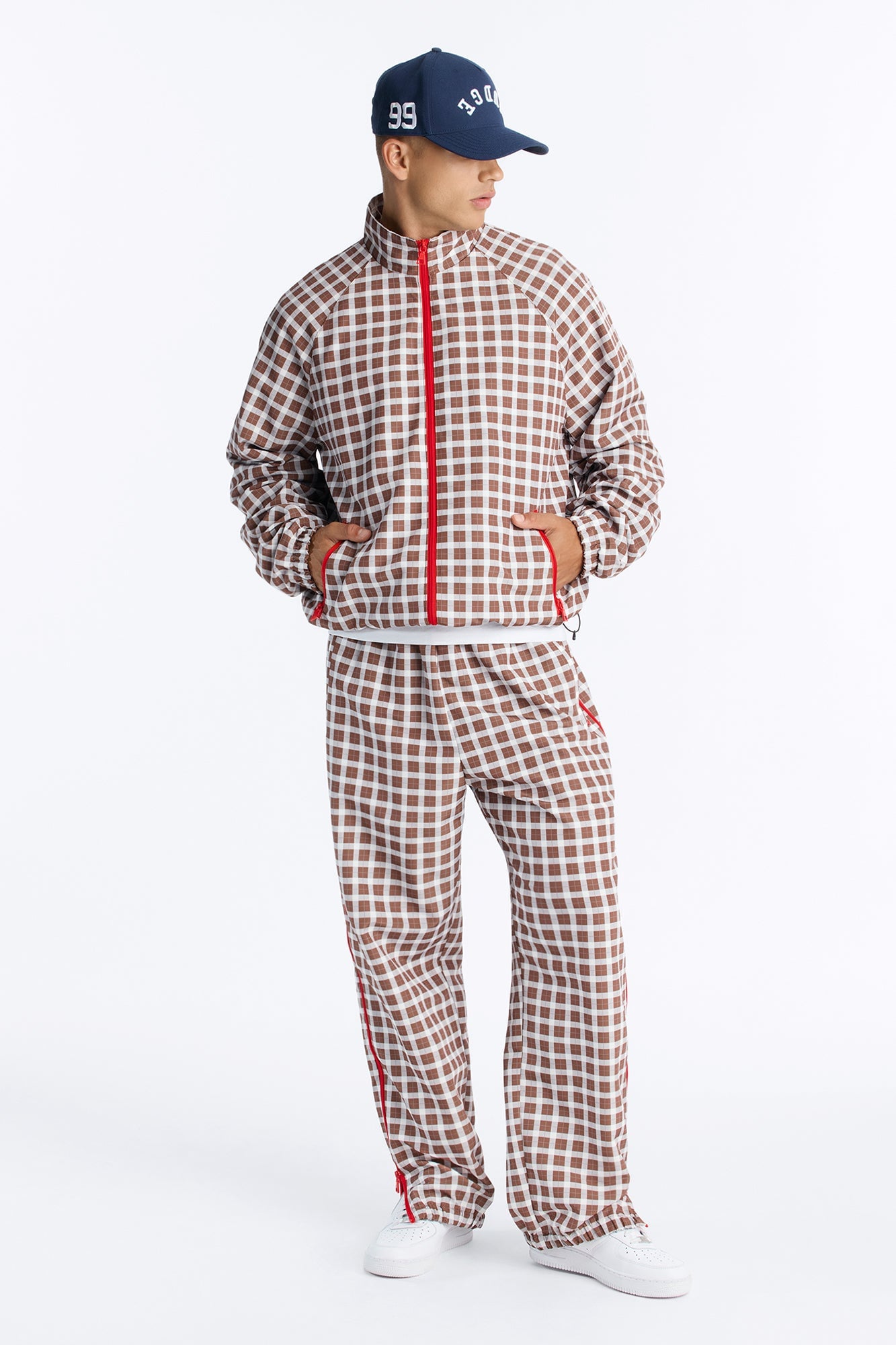 Baggy Players Club Side Zip Pant - Brown/combo image 6