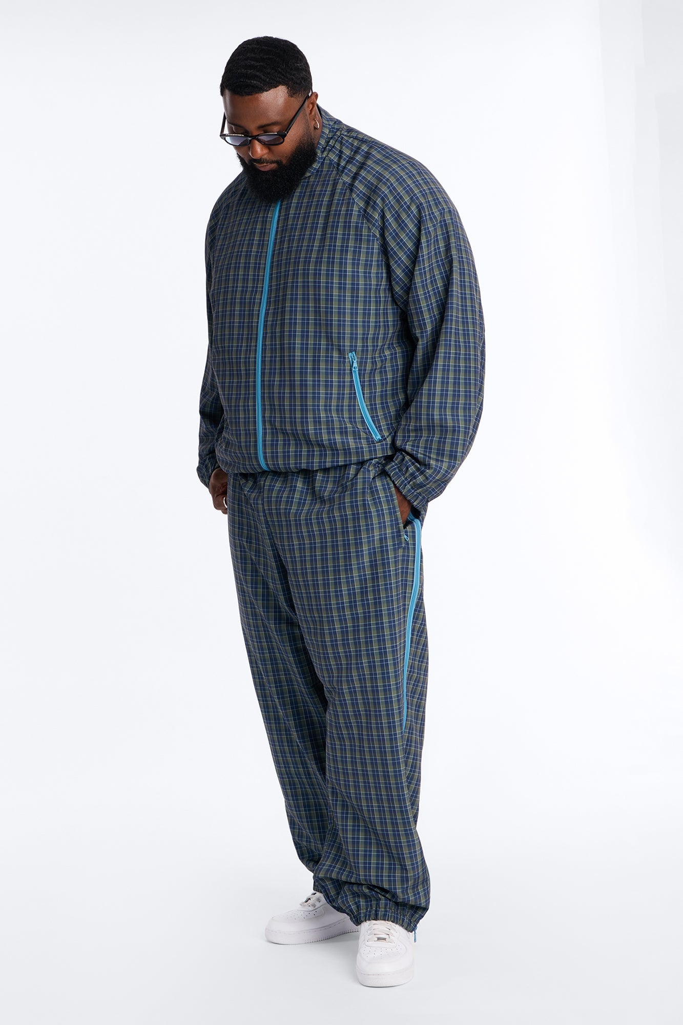 Baggy Players Club Side Zip Pant - Green/combo image 2