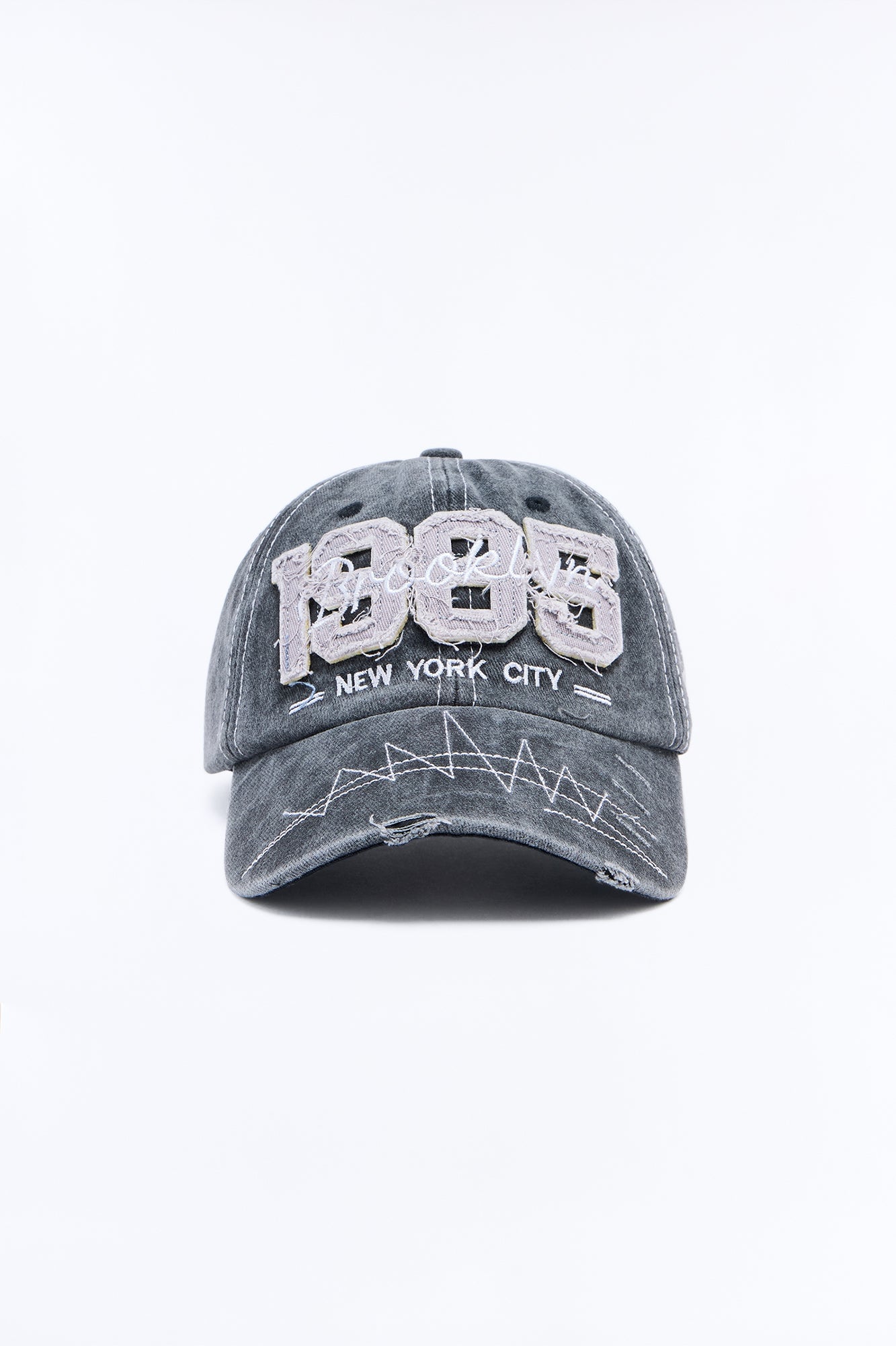 1985 NYC Vintage Baseball Hat - Black Wash image 3