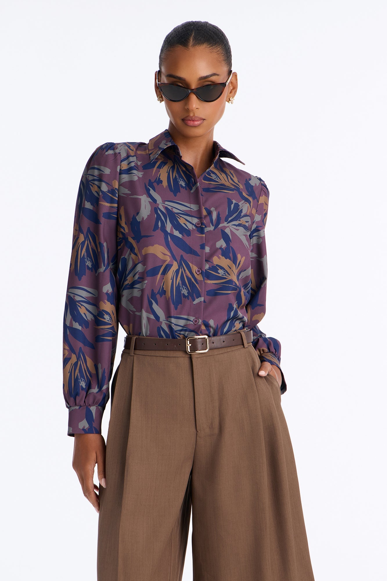 Feel A Way Shirt - Plum/Multi image 5