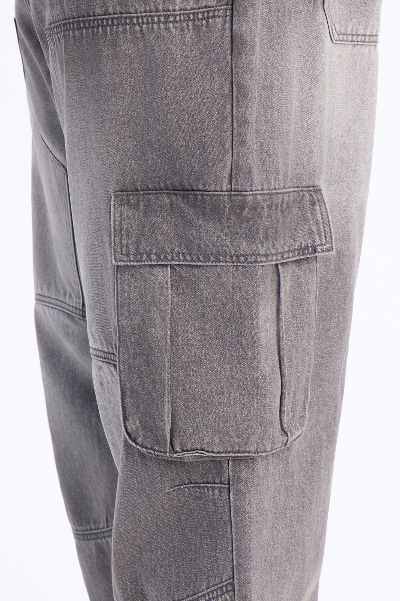 Micah Baggy Moto Jeans - Grey image 5