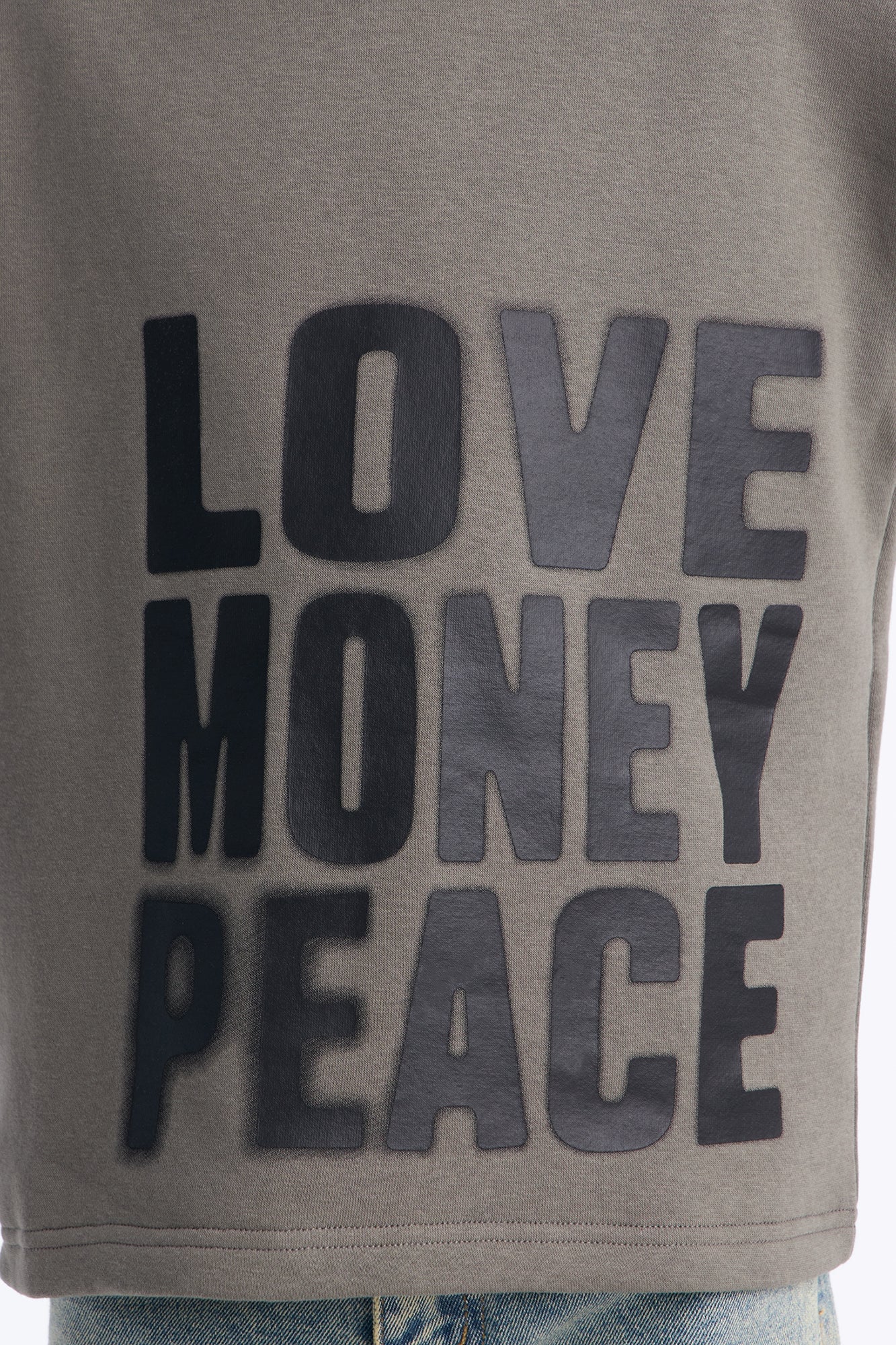 Mini Tyson Oversized Spray Paint Short Sleeve Tee - Dark Grey image 4