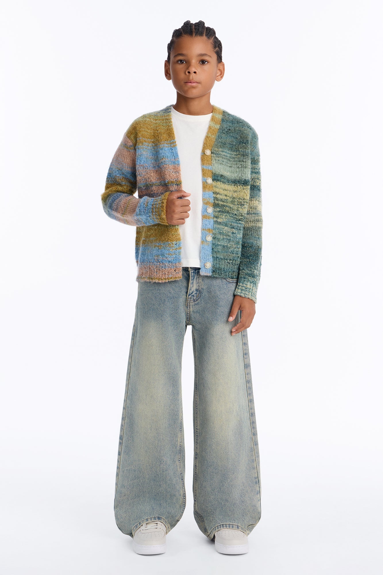 Mini Cameroonian Textured Cardigan - Multi Color image 2