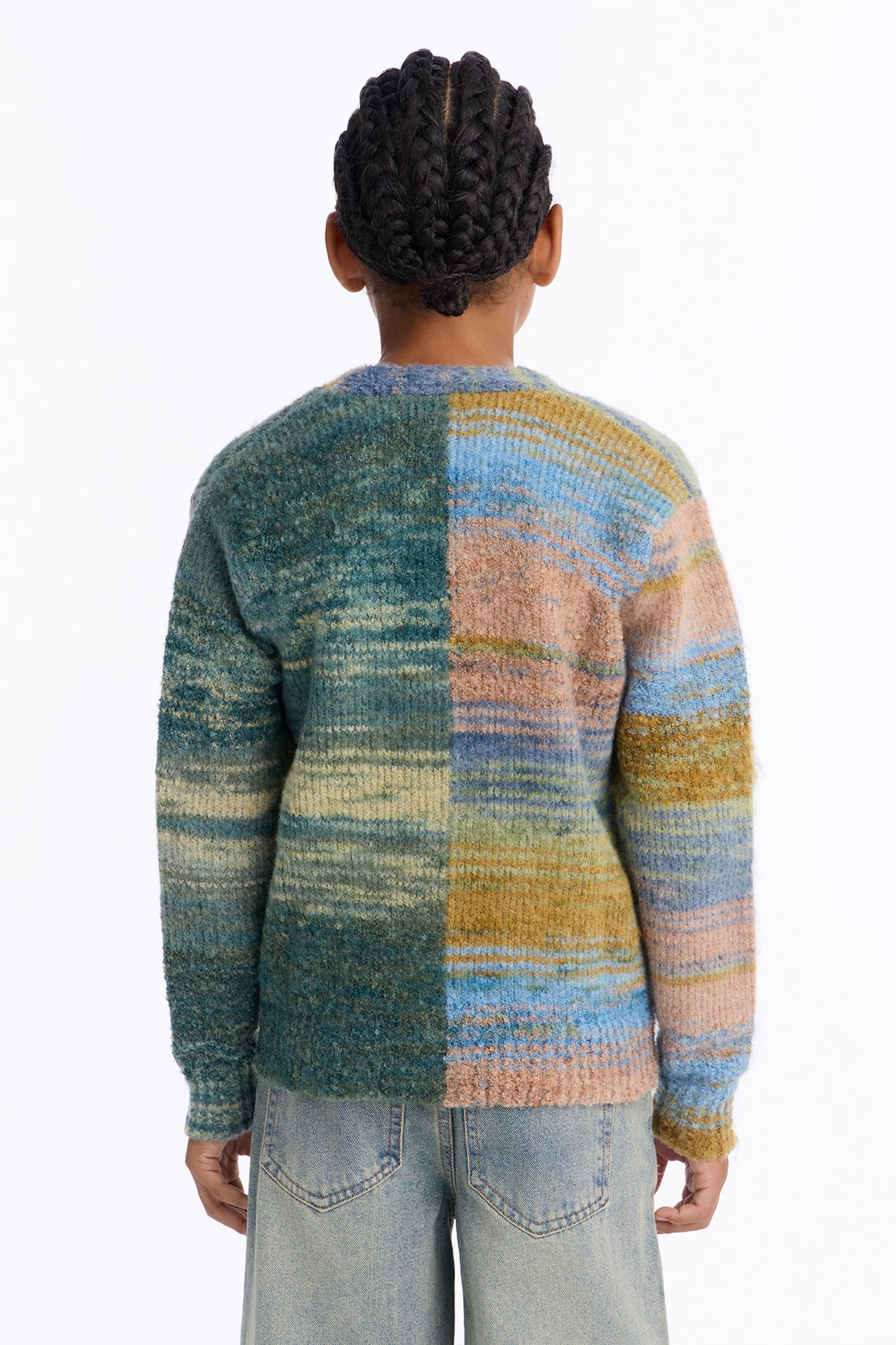 Mini Cameroonian Textured Cardigan - Multi Color image 4