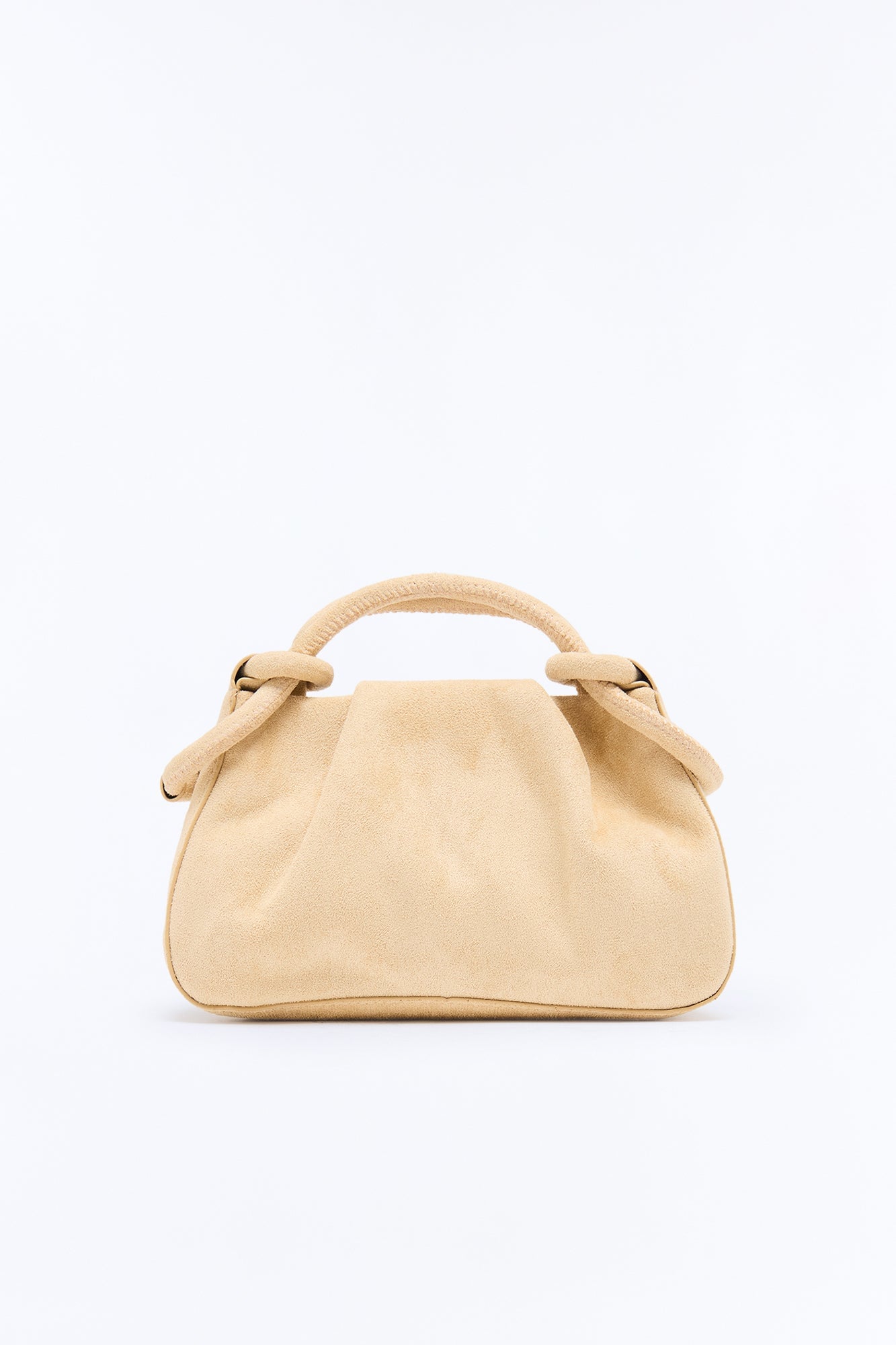 Soft Serve Faux Suede Satchel Bag - Natural image 3