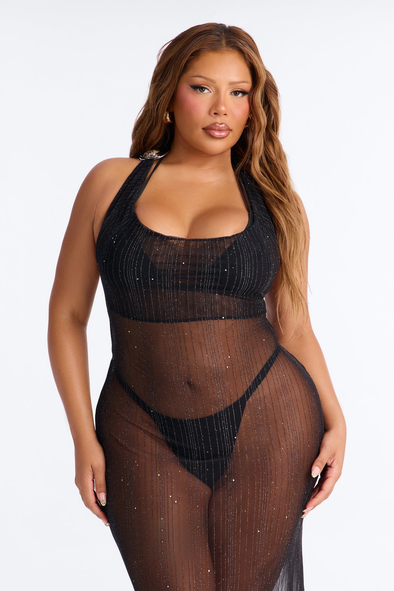 Eve Coverup Maxi Dress - Black image 2