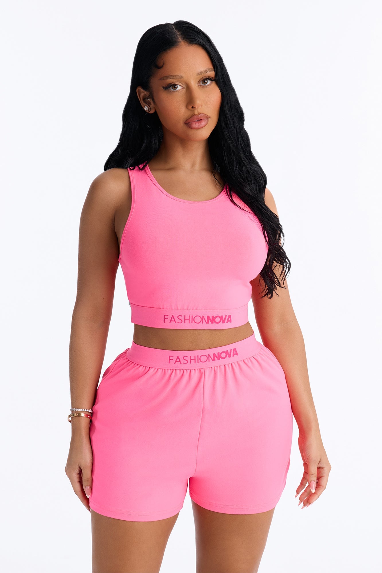 FN Mood Loose Cotton Boxer - Hot Pink image 4