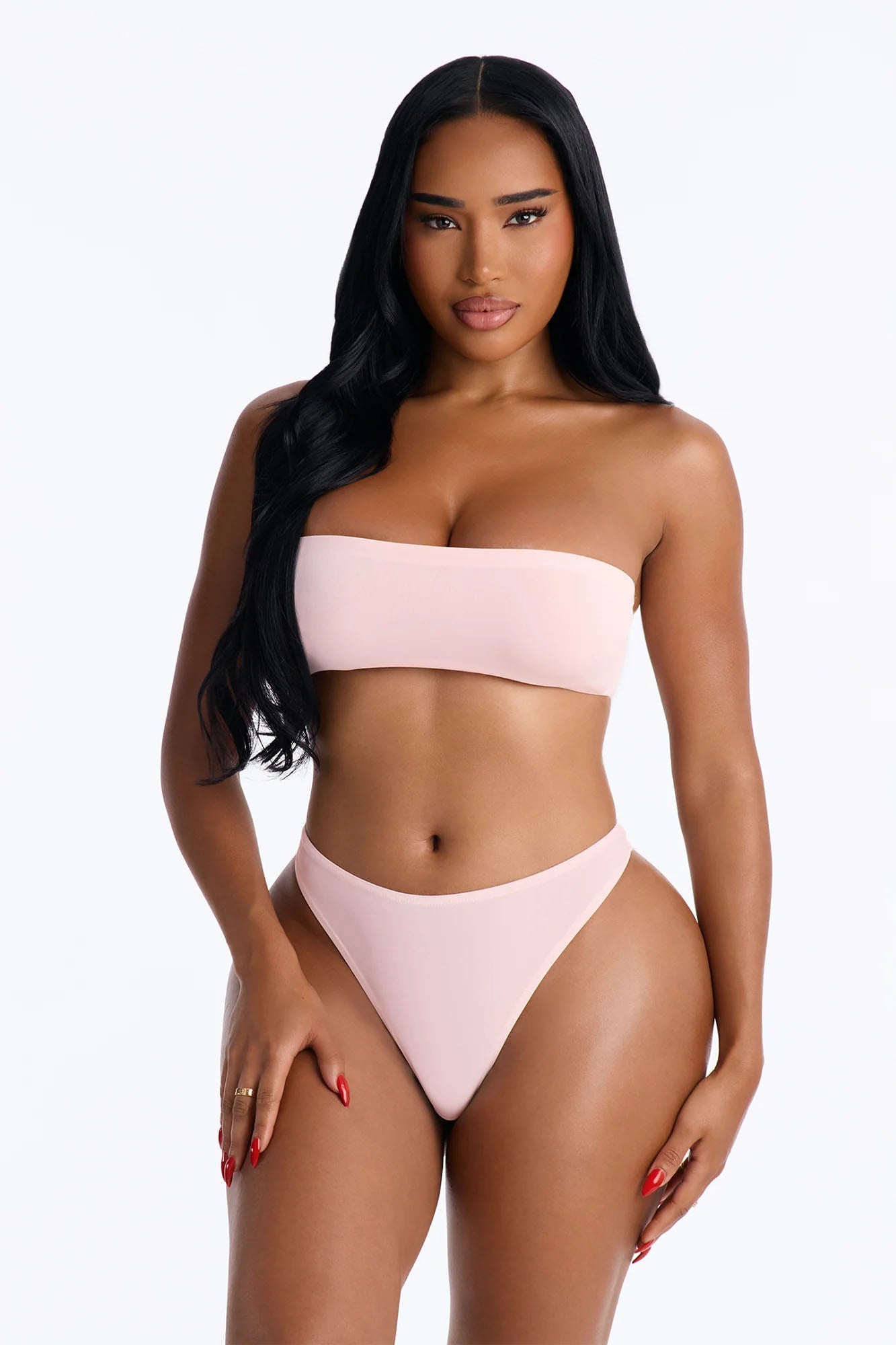 Dress Microfiber Bandeau Bralette - Blush image 2