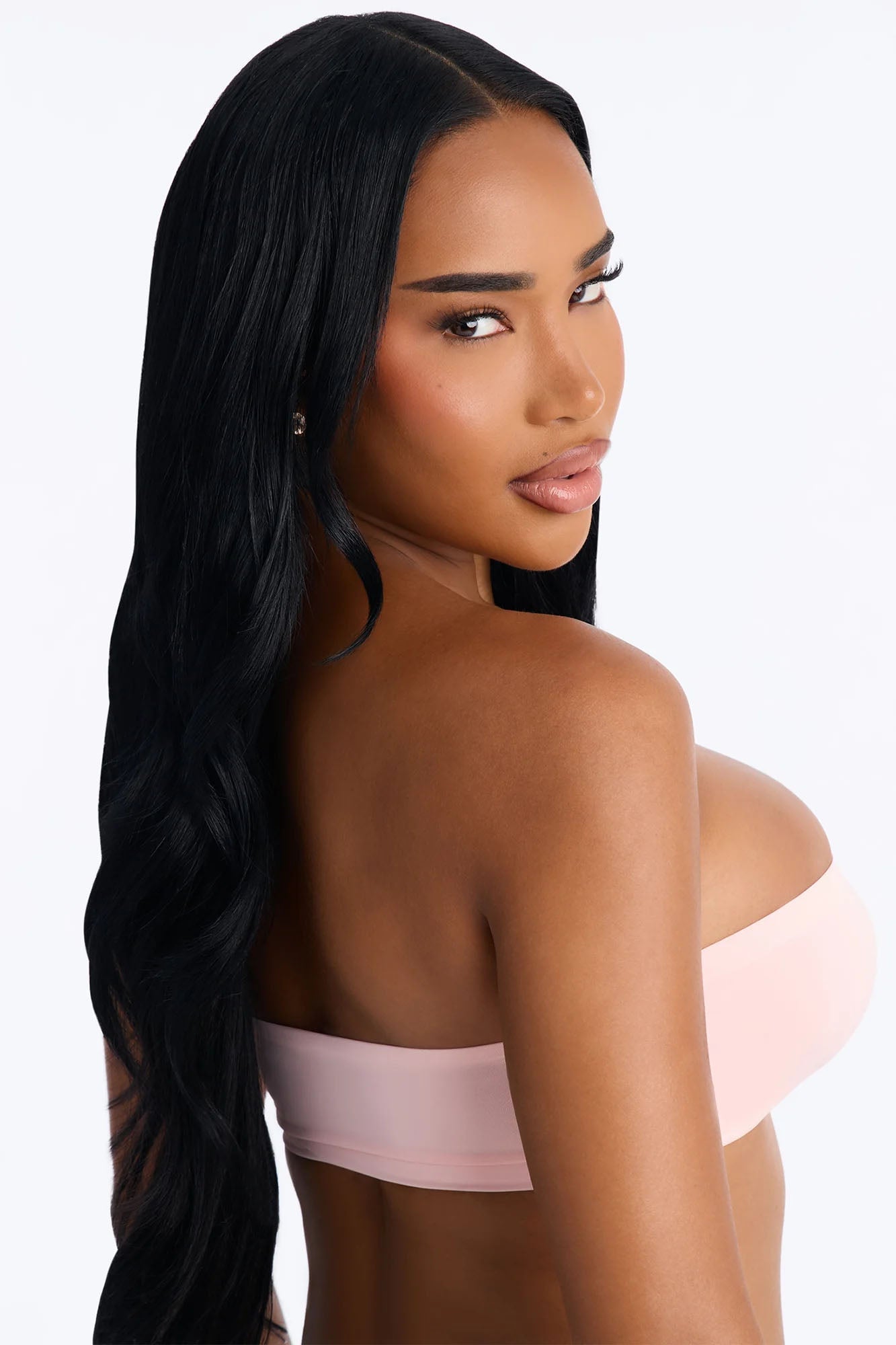 Dress Microfiber Bandeau Bralette - Blush image 3
