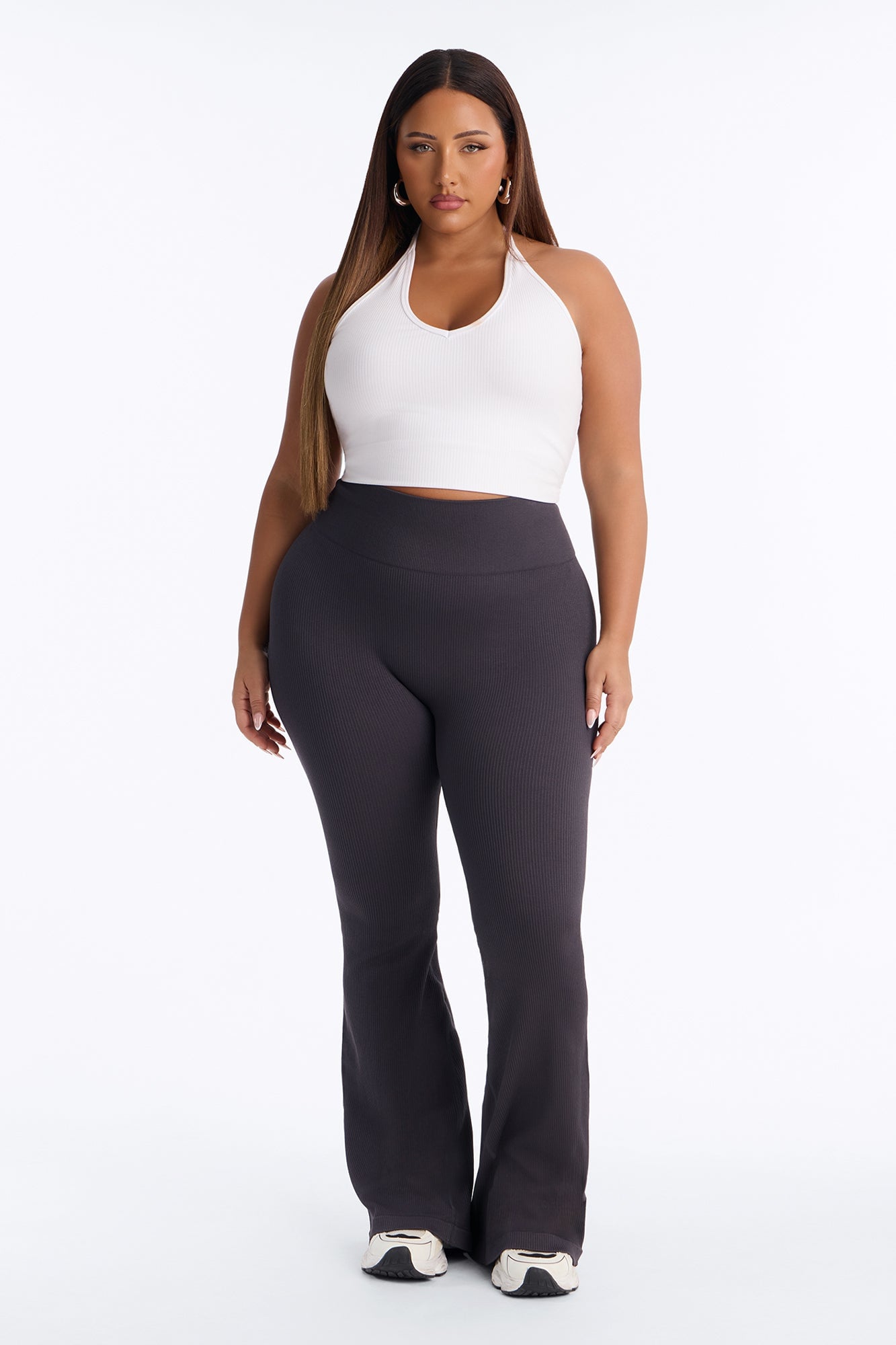 Beach Body Effortless Seamless Active Yoga Pant - Charcoal image 1