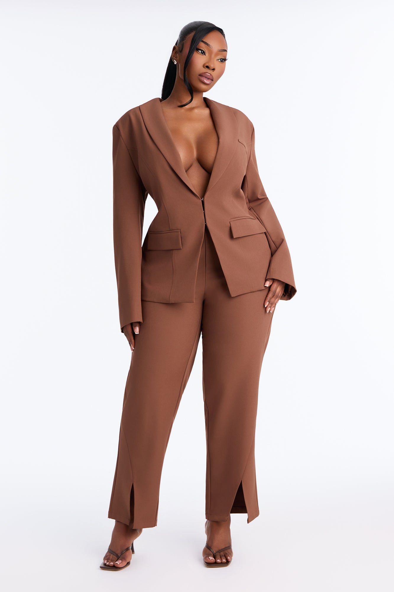 About Her Business Capri Trouser Pant - Coco image 2