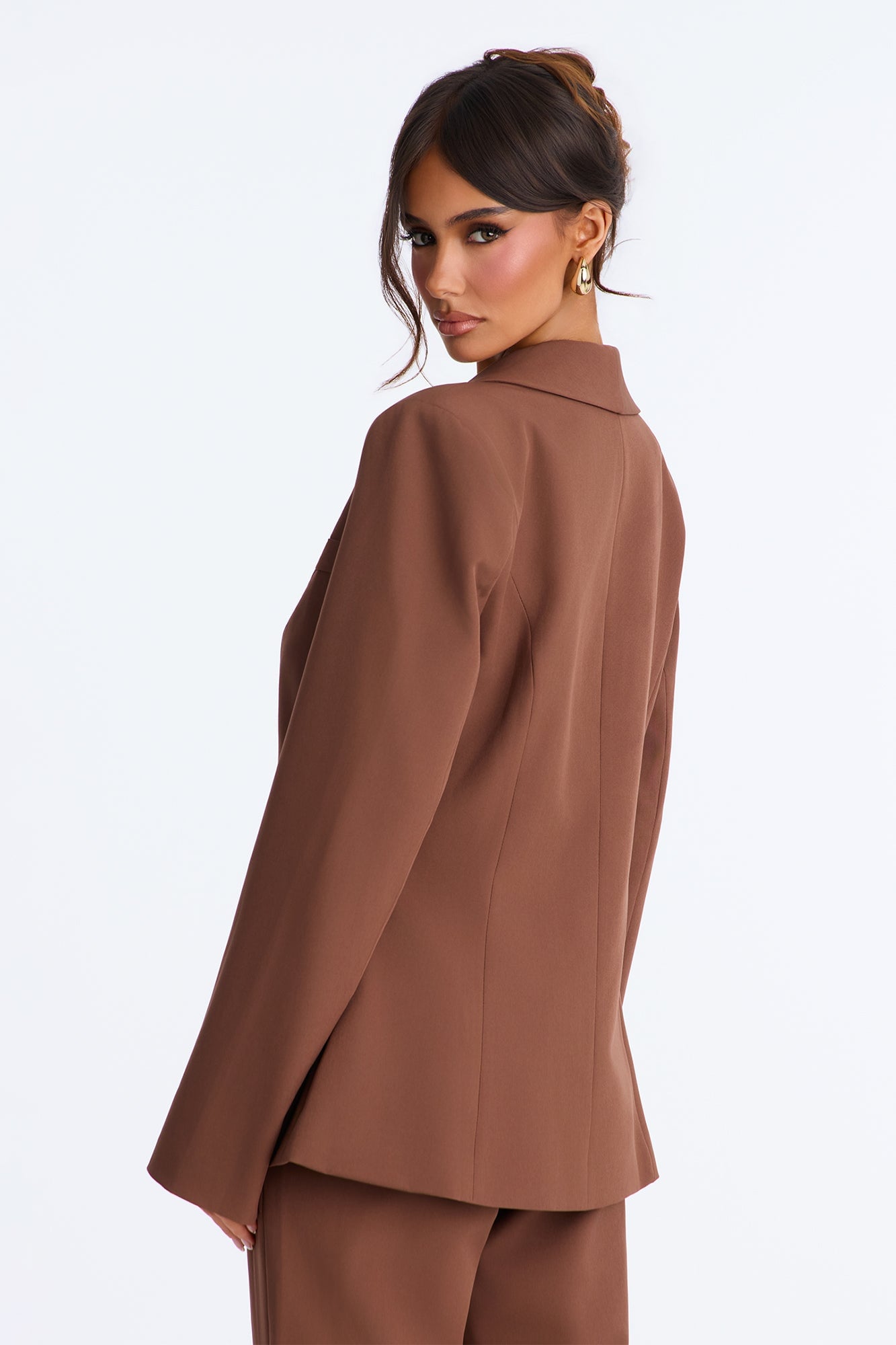 About Her Business Hourglass Blazer - Coco image 4