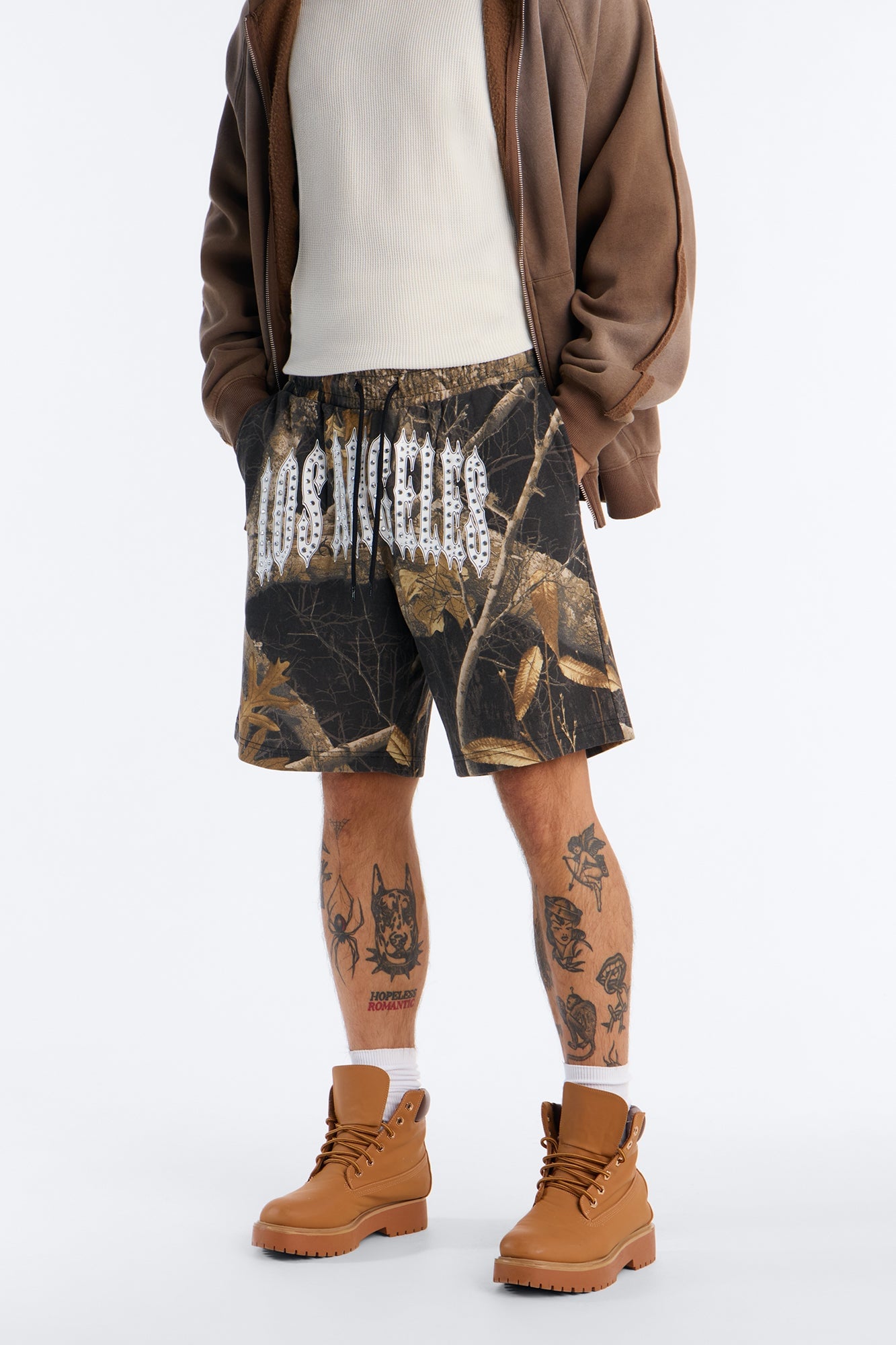Real Tree Shadow Los Angeles Rhinestone Sweatshort - Camouflage image 5