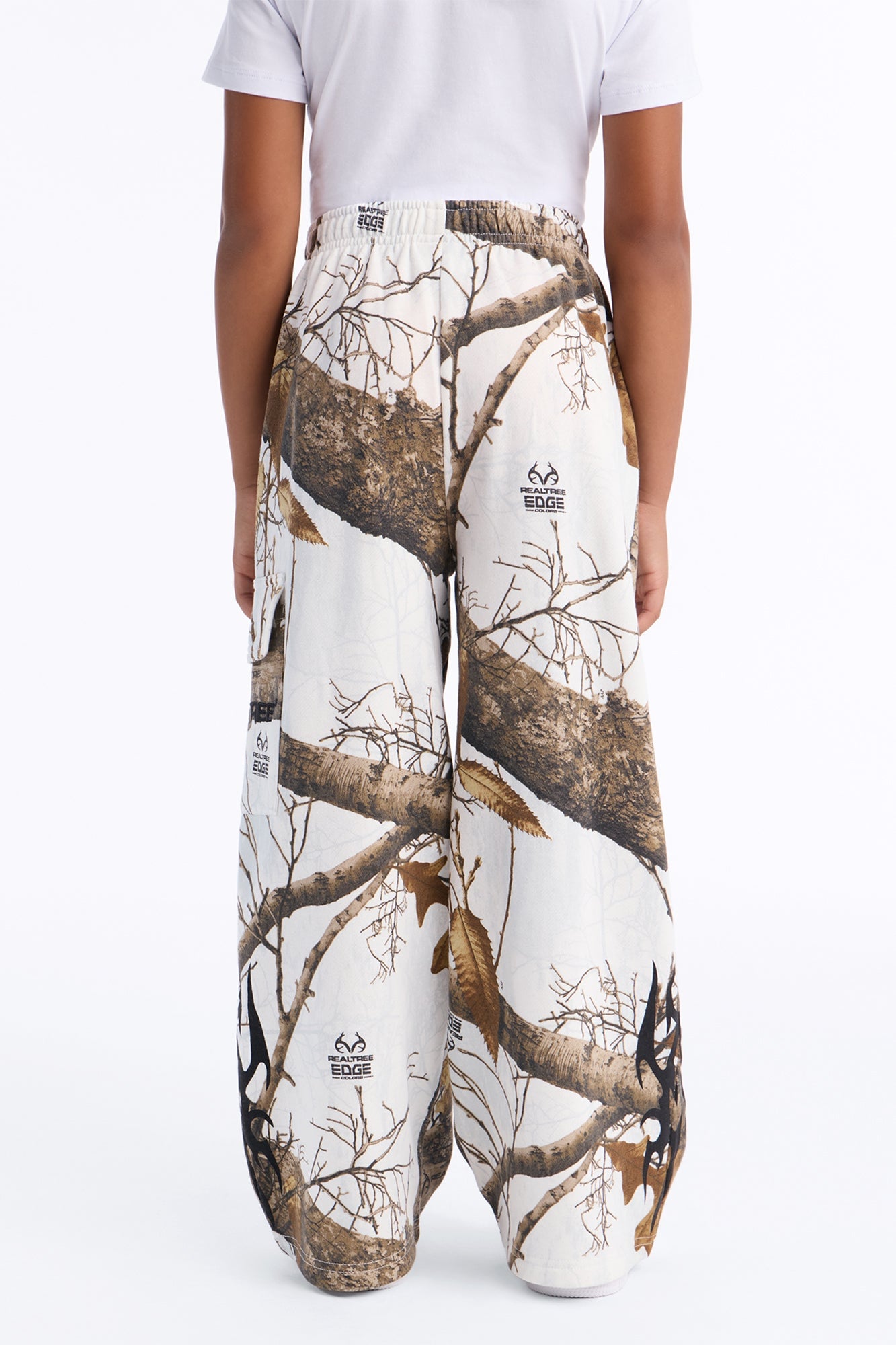 Mini Realtree Wide Leg Pant - White/combo image 3