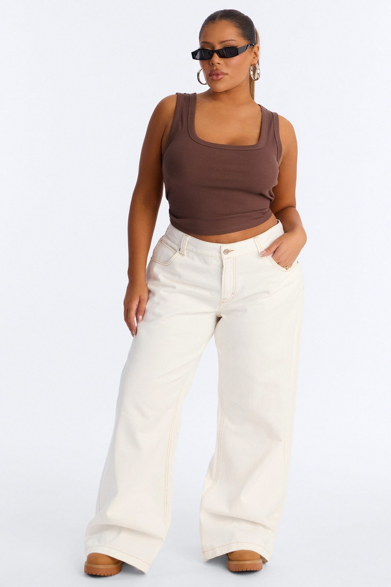 Remi Tank Top - Chocolate image 1