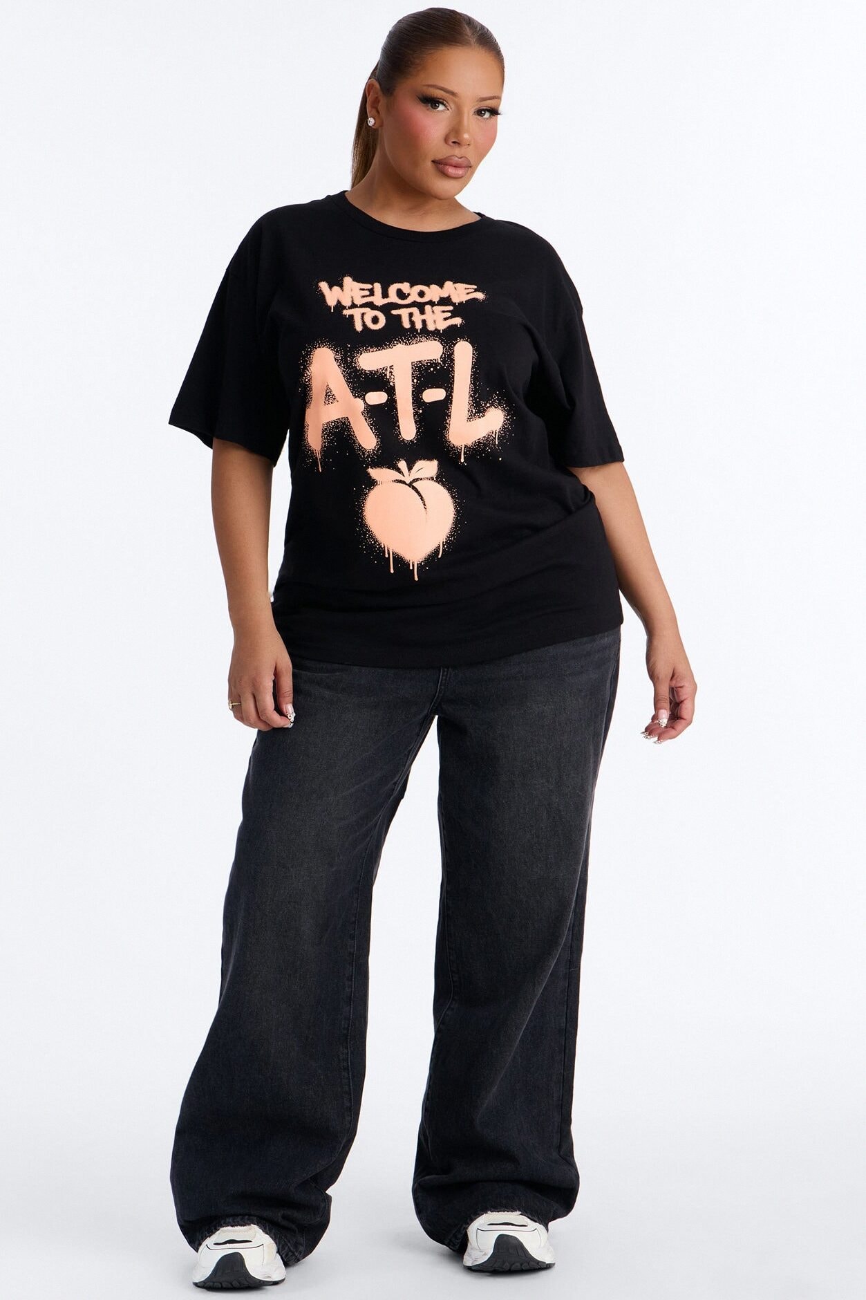 Welcome To The ATL Oversized Tee - Black image 1