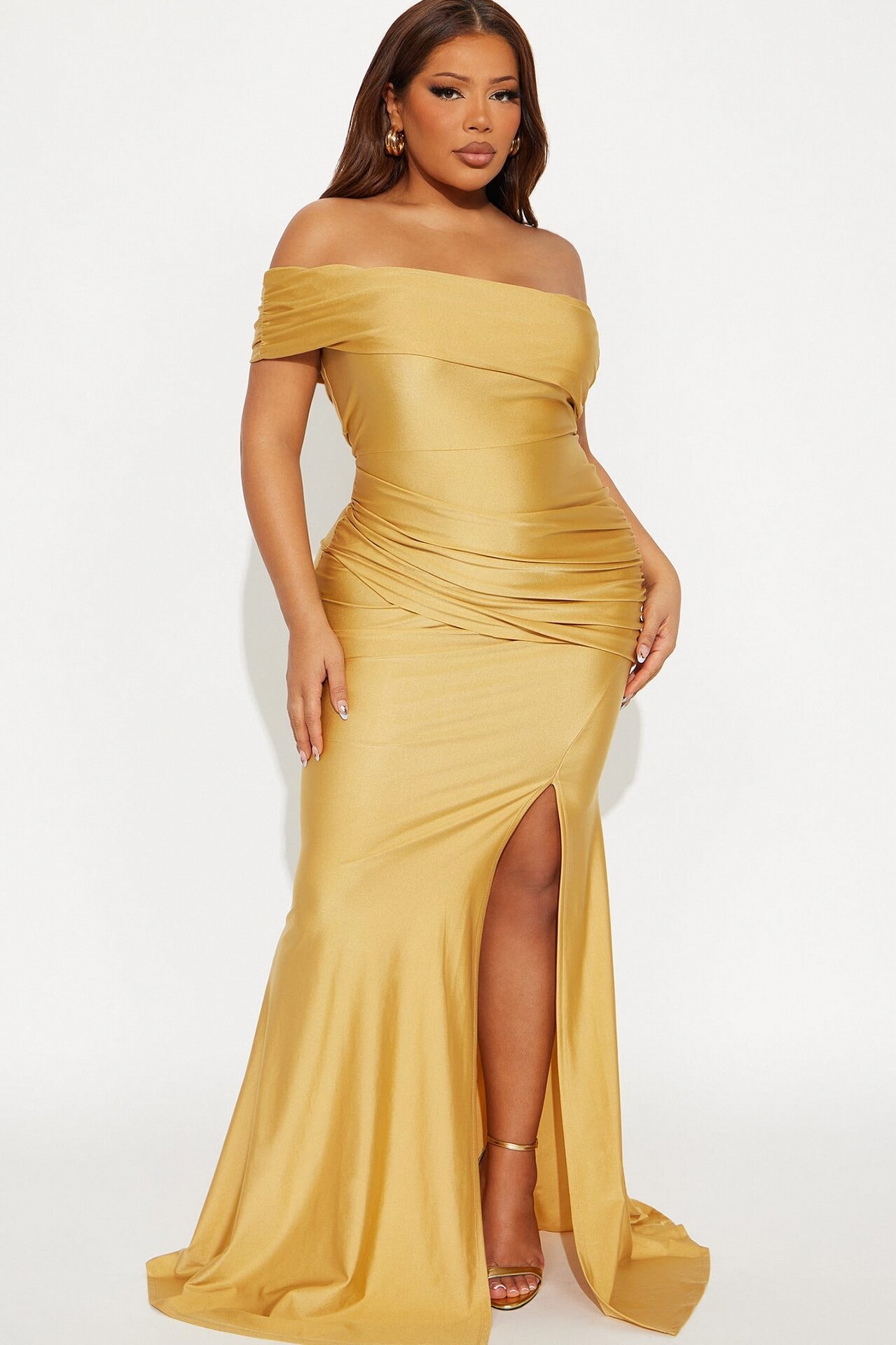 Save A Dance Maxi Dress - Gold image 1