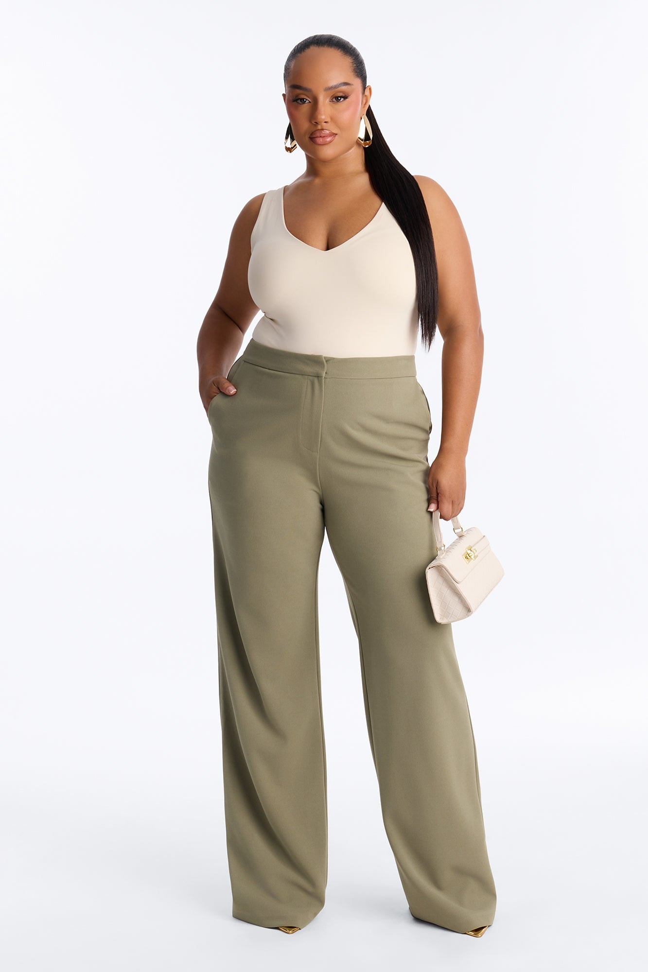 Core Competency Straight Leg Trouser - Sage image 1