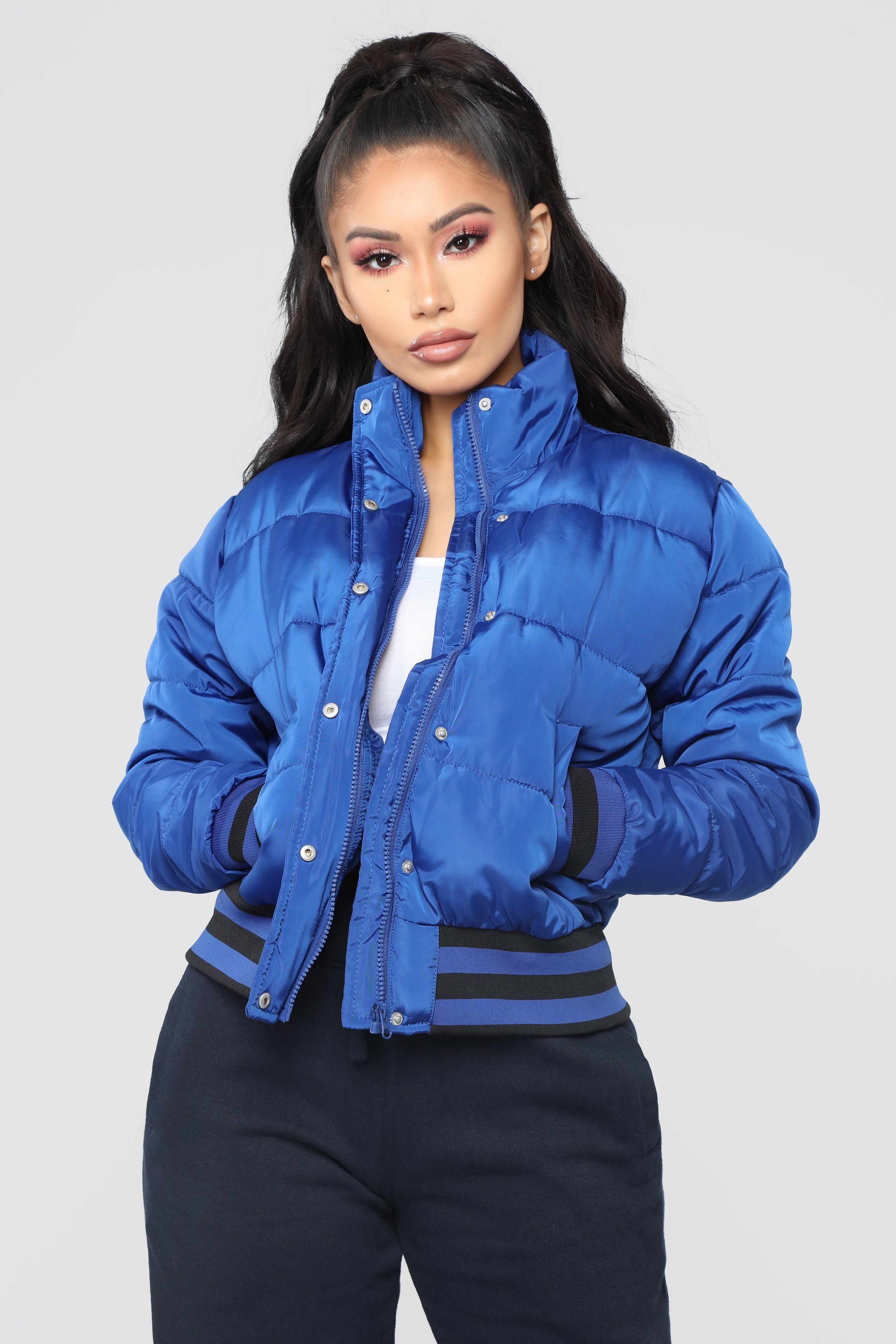 Mrs. Jackson Puffer Jacket - Royal Blue image 1